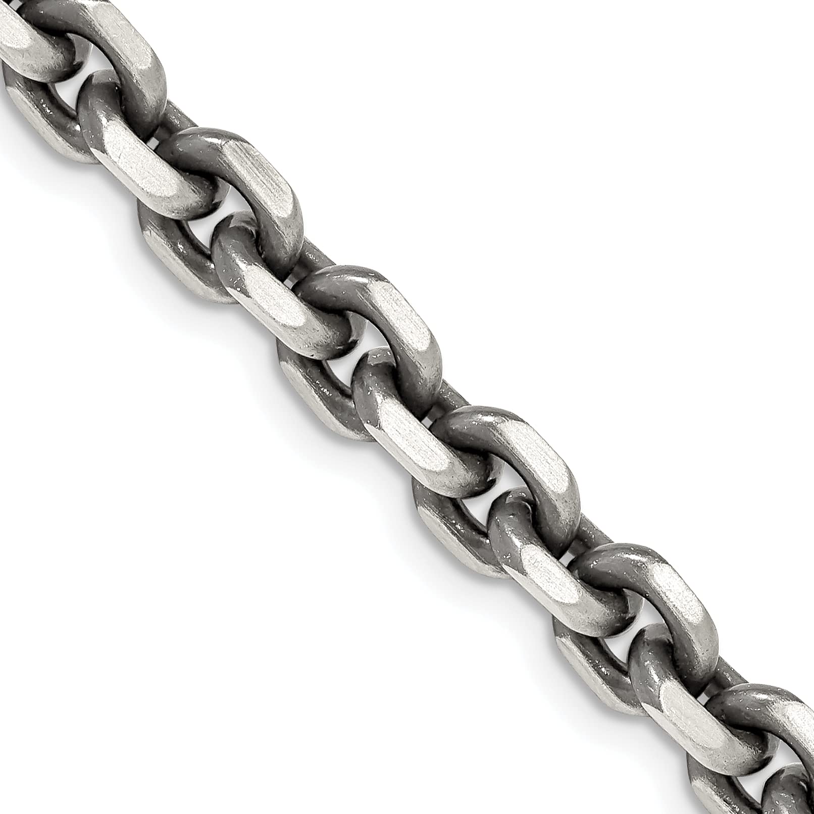 Vintage Sterling Silver 7.0mm Double Curb Elongated Open Link Chain Necklace for Women - Perfect for Layering, Gift Giving & Everyday Elegance
