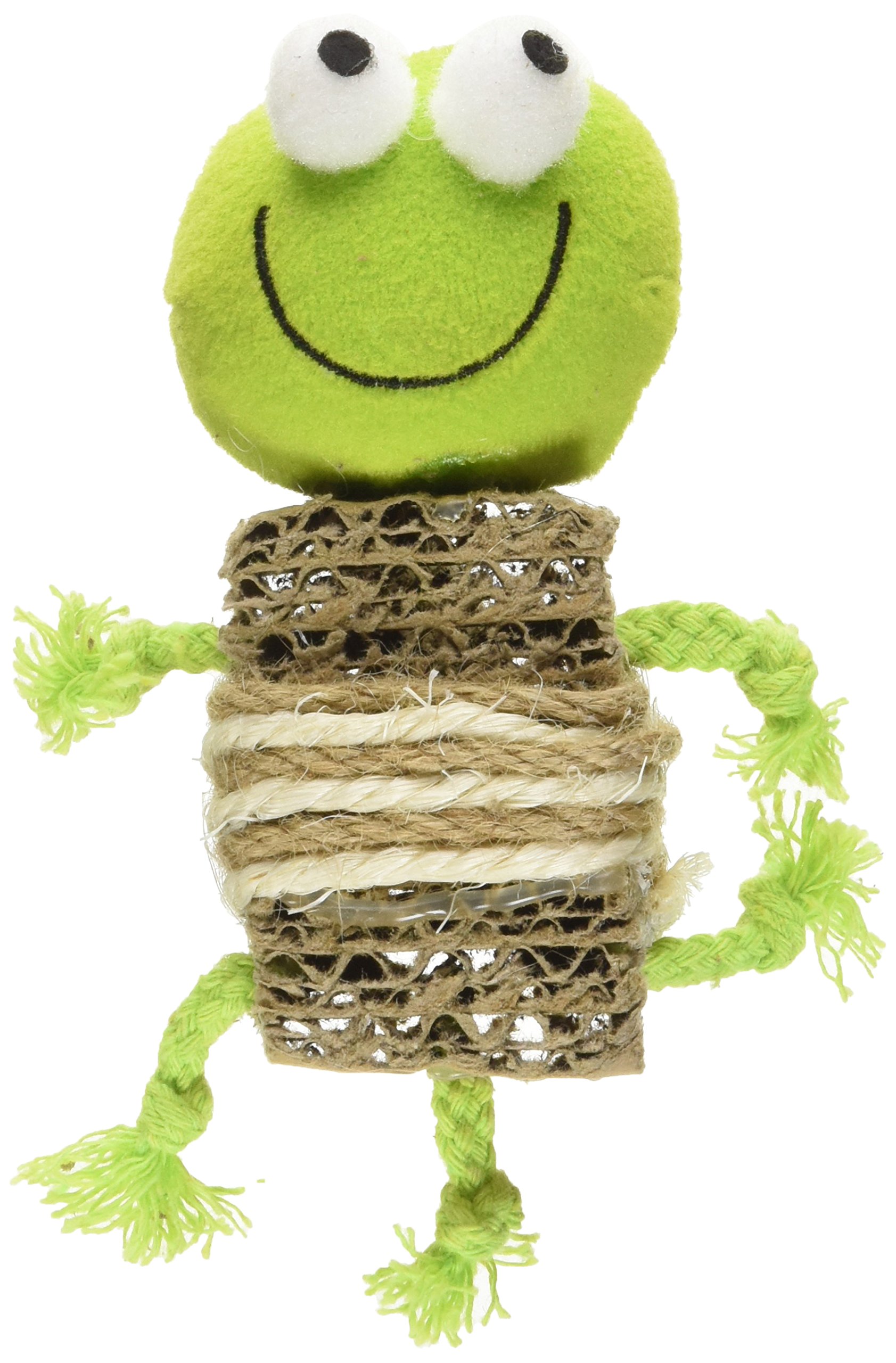 Organic Crunchy Catnip Frog Toy for Cats - 4 Inch Green Interactive Pet Toy - Perfect for Playtime, Training & Stress Relief