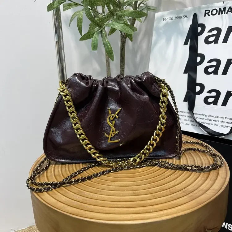 Stylish Women's Crossbody Bag - Classic PU Leather Shoulder Bag with Chain Strap & Square Wallet | Perfect for Everyday Use, Shopping, Travel & Work