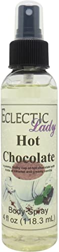 Hot Chocolate Body Spray for Women & Men - Double Strength Scent, 4 oz Long Lasting Fragrance Mist - Perfect for Date Night, Gift Giving & Everyday Wear