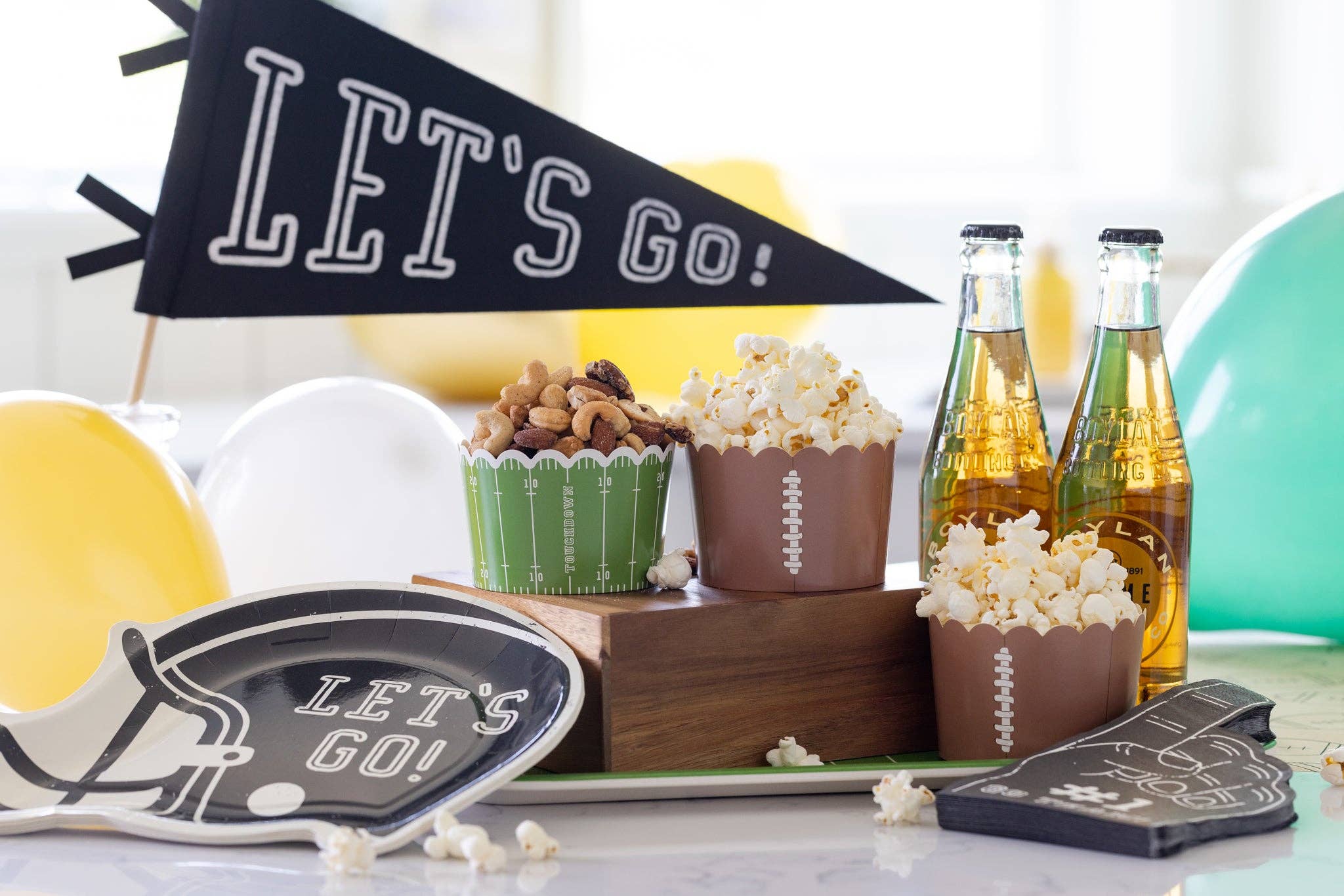 Premium Football-Themed Hand Napkins - Soft, Absorbent & Durable for Sports Fans, Tailgates, Game Day Parties & Home Decor