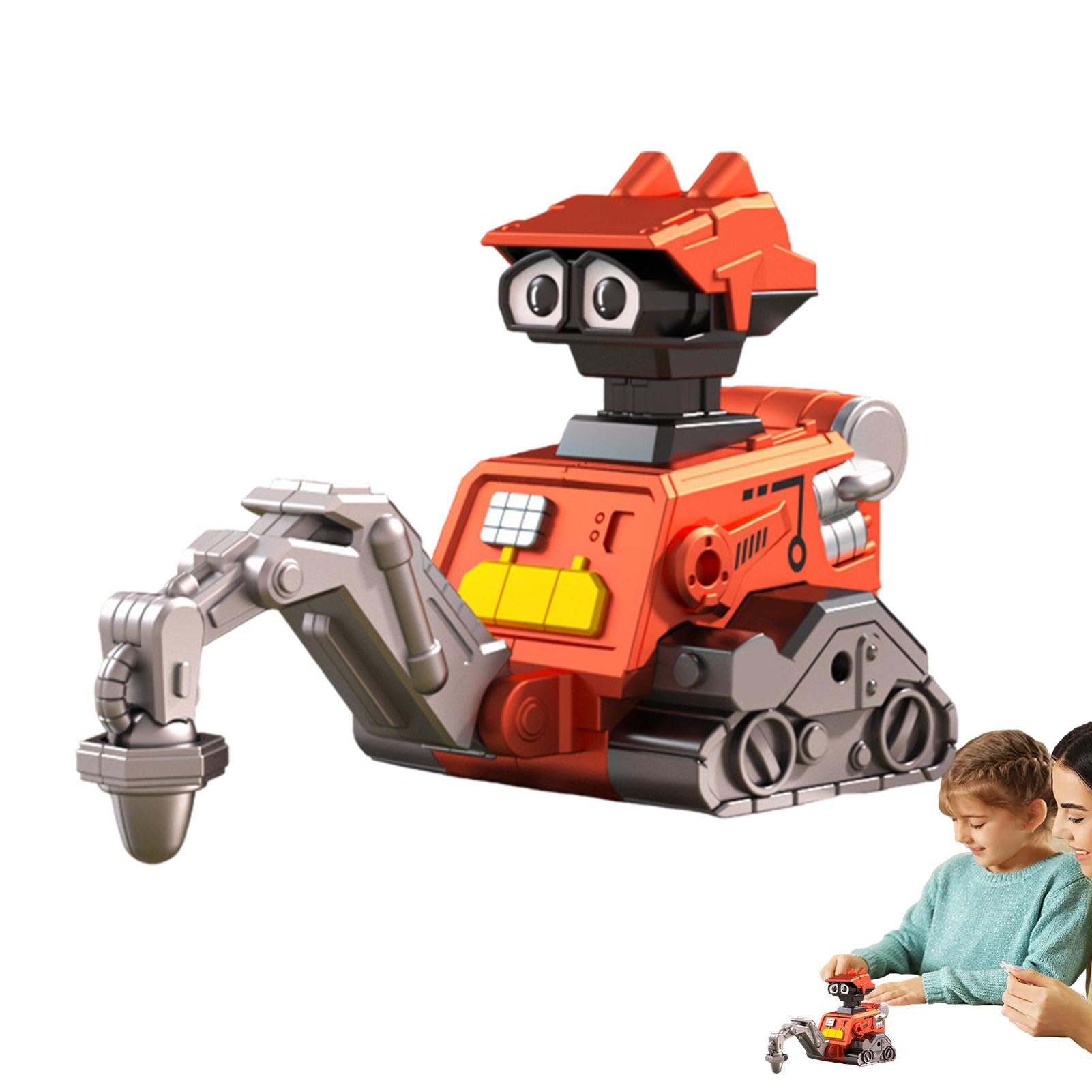 Vbnuyhim Press and Go Construction Toy Vehicles - Friction Powered Excavator Truck & Construction Site Toys for Kids - Perfect for Indoor Play, Sandbox Fun, and Pretend Construction Scenes