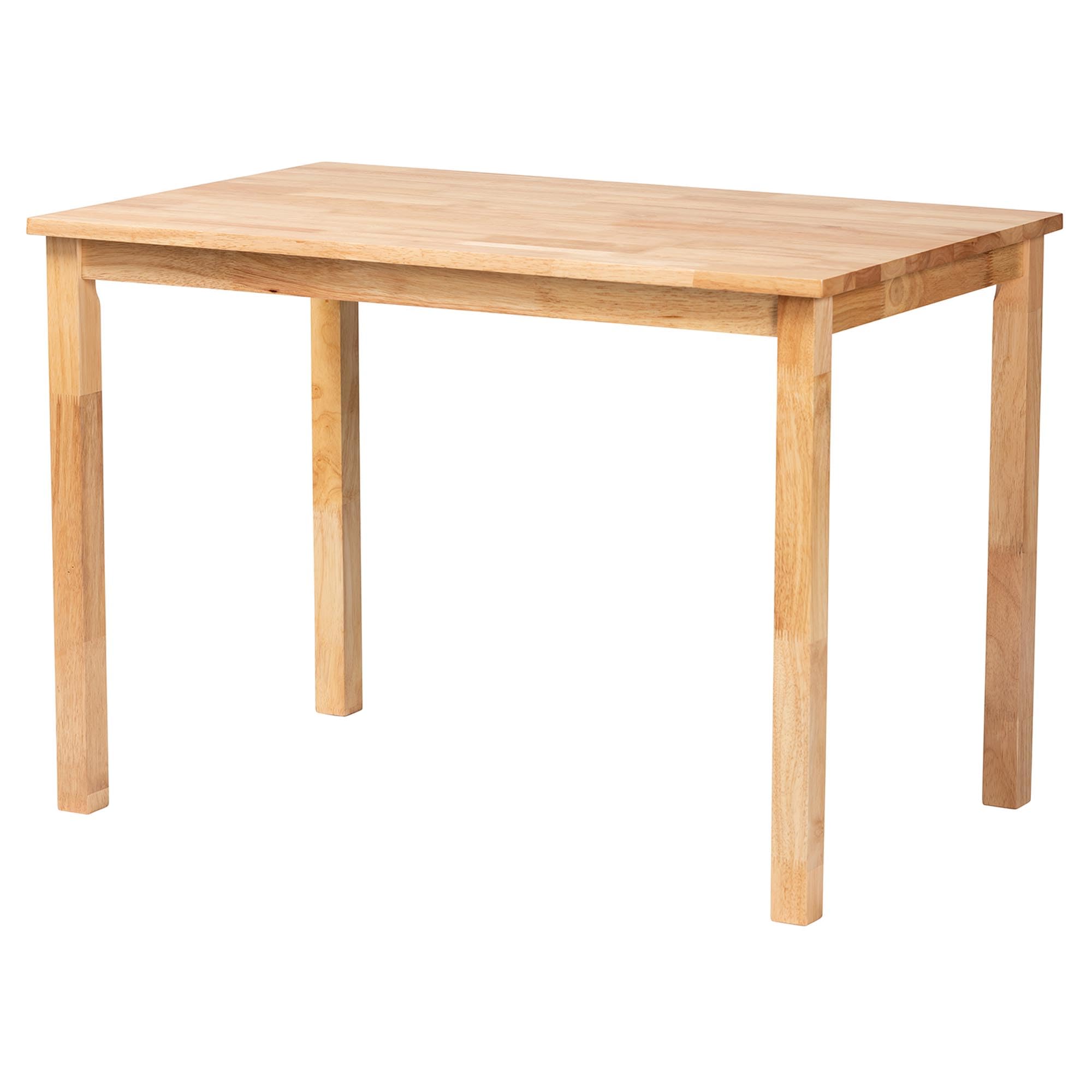 Baxton Studio Eveline Dining Table - 42 Inch Round Natural Brown Wood Table for Kitchen, Dining Room & Small Spaces | Perfect for Family Meals & Entertaining Guests