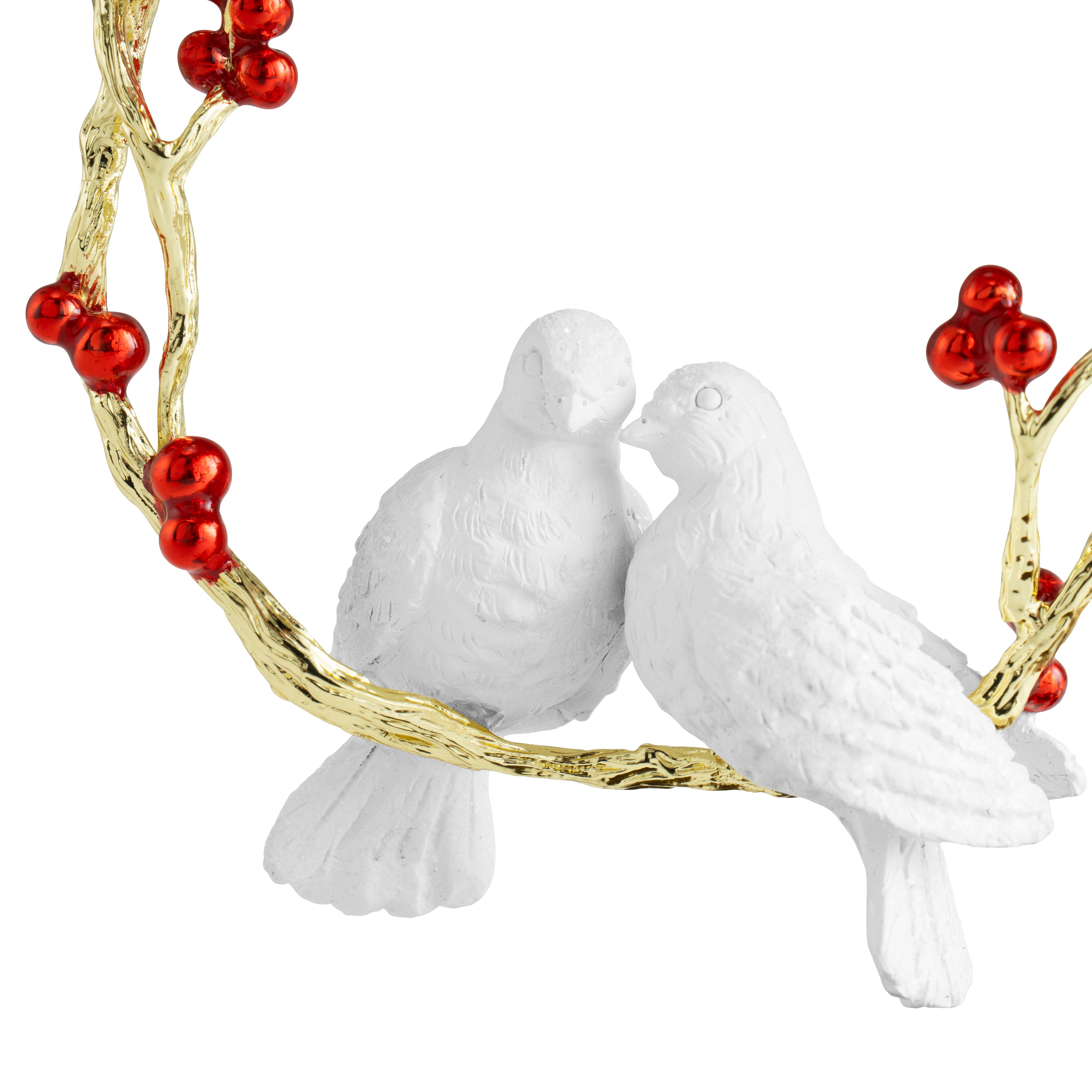 Handmade Turtle Doves Christmas Ornament - Elegant Ceramic Love Bird Decor for Holiday Tree, Wedding Gift & Home Decoration - Perfect for Christmas Decorations, Anniversary Gifts and Romantic Home Accents