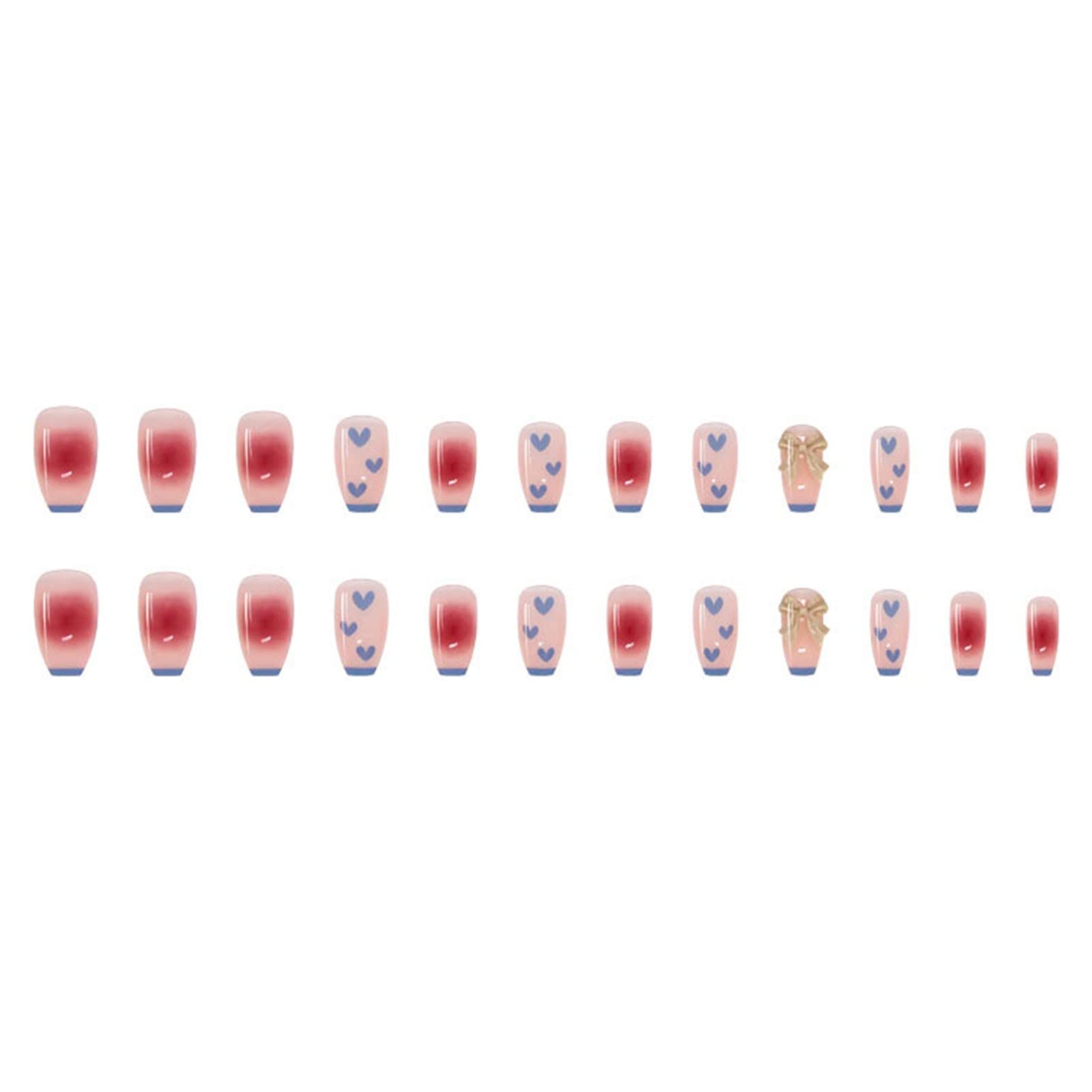 Wearable Nail Patch - Ultra Thin Removable Fake Nails with Glue - French Manicure Acrylic Nail Kit for Home Use (Size A, One Size) - Perfect for Parties, Weddings & Everyday Elegant Looks
