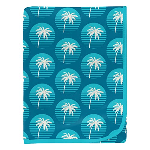 Cerulean Blue Palm Tree Sun