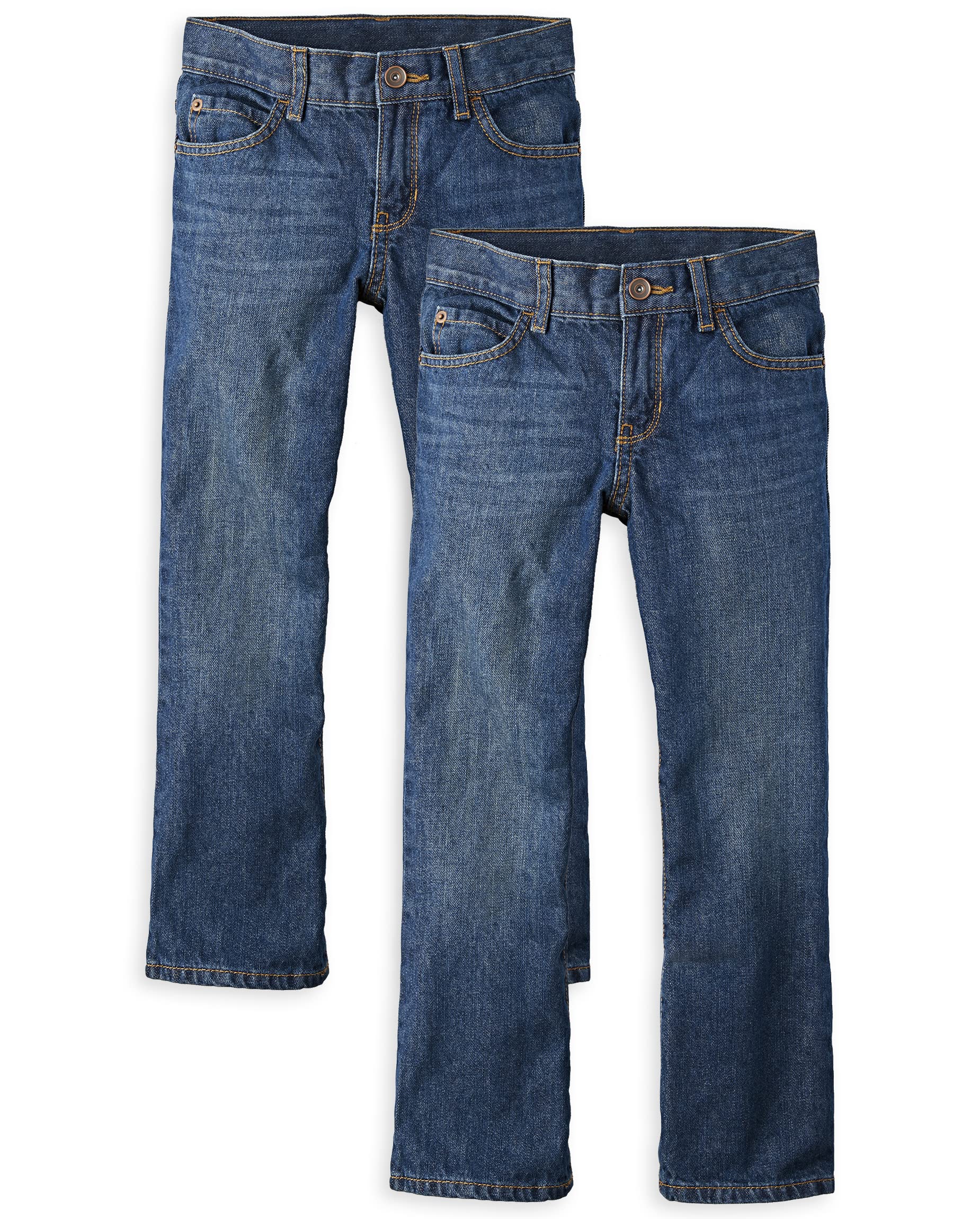 The Children's Place Boys' 5-Pack Bootcut Jeans - Soft Stretch Denim Pants for School, Play & Everyday Wear | Toddler to Big Kids Sizes 2T-14