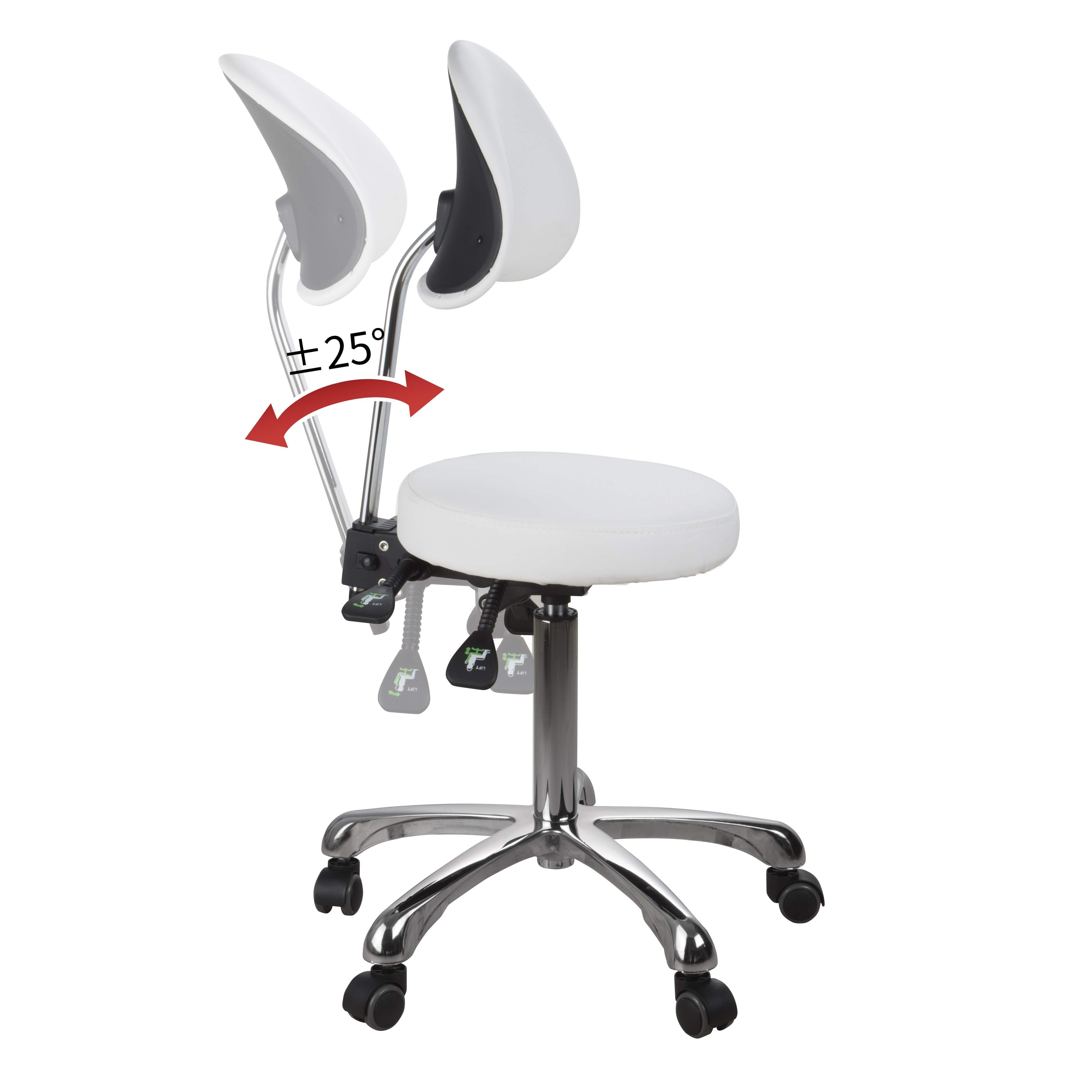 Professional Adjustable Beautician & Salon Stool 1025B - Ergonomic Hydraulic Hairdressing Chair for Barber Shops, Salons & Home Use