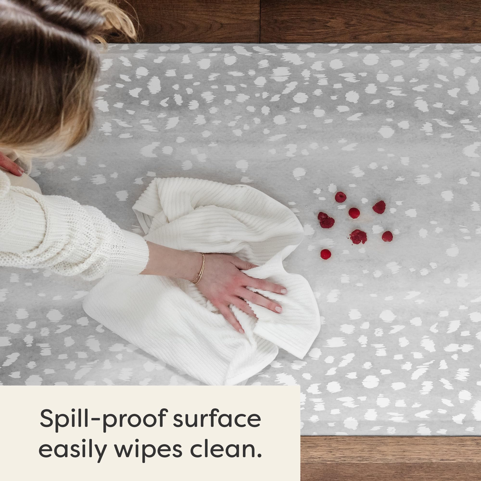 **Nama Anti-Fatigue Standing Mat – Ergonomic Cushioned Kitchen Floor Mat with Bounce-Back Foam for Comfort | Non-Slip, Supportive for Long Standing | Perfect for Cooking, Dishwashing & Workstations | Fawn Silver | 22