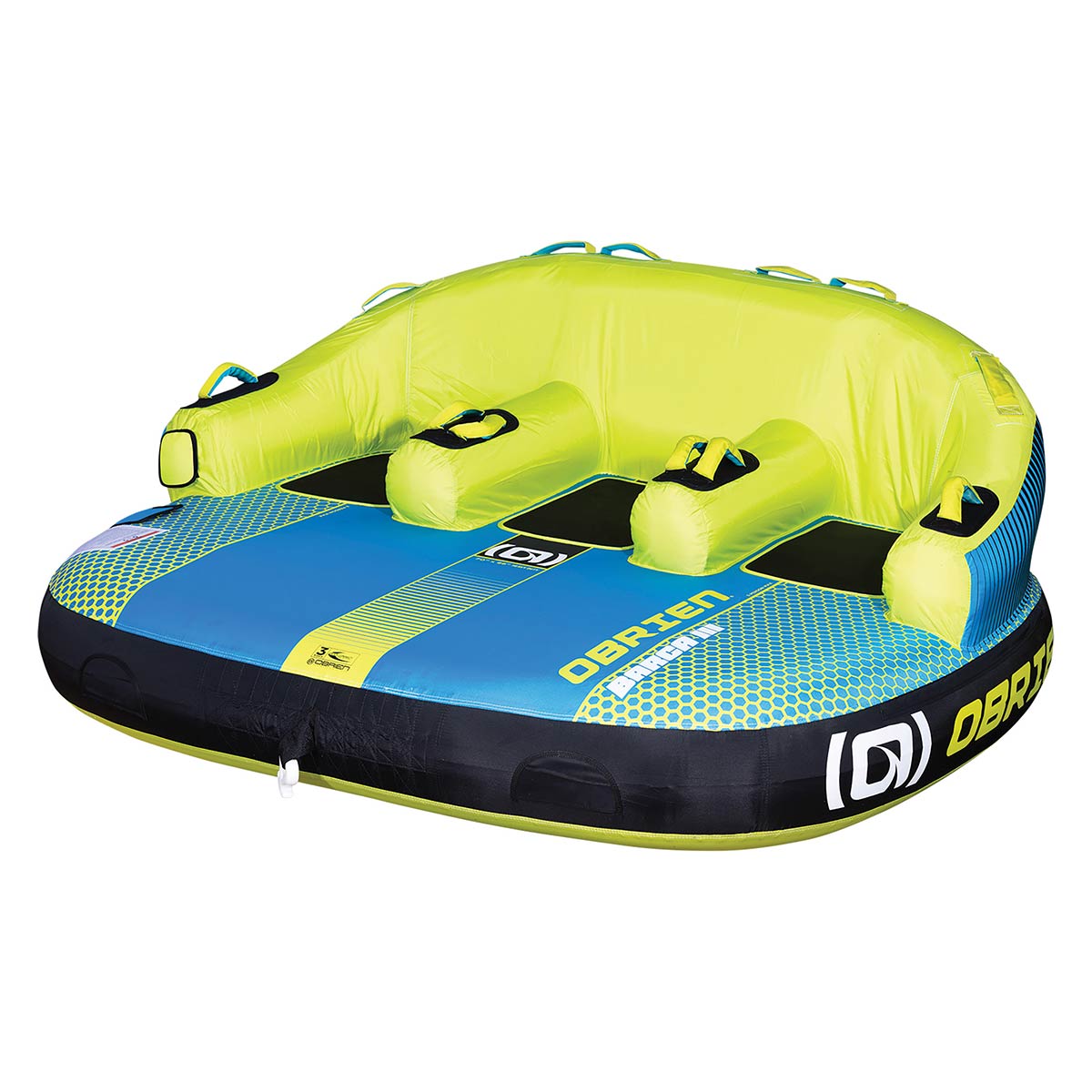 O'Brien Barca 3 Towable Tube - 3 Rider Inflatable Water Tube for Boating & Lake Fun - Perfect for Family, Friends & Summer Water Sports