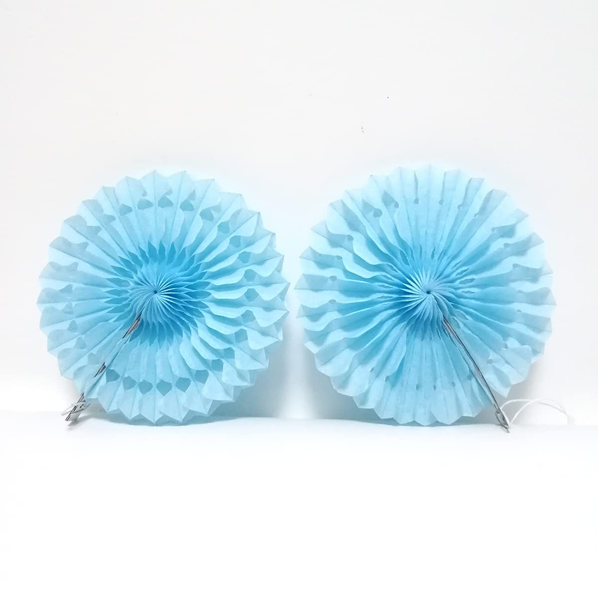 15-Piece Honeycomb Tissue Paper Pom Poms & Decorative Hanging Fans - 4
