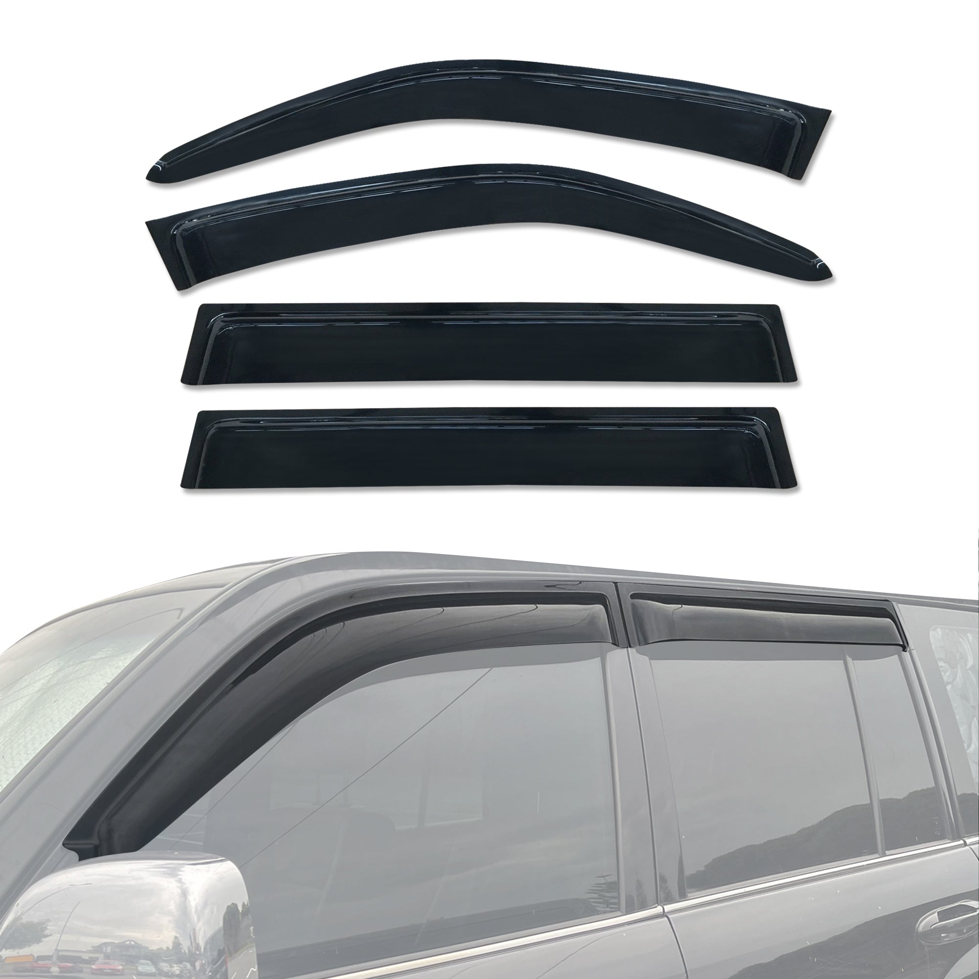 Toyota Land Cruiser 100/105 (LC100/LC105) Weather Shields - Perfect Fit for 1998-2007 Models | Durable Rain Guards for All-Weather Protection | Ideal for Off-Road Adventures & Daily Commutes