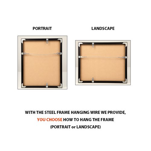 36x48 Poster Frame - 1 Metal Wide Face Display Frame for Art, Photos & Posters - Perfect for Home, Office & Gallery Decor