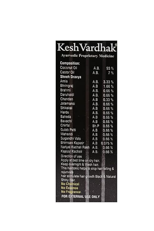 KESH VARDHAK Herbal Hair Growth Oil - Natural Remedy for Strong, Long & Thick Hair | Nourishes Scalp, Reduces Hair Fall & Stimulates Growth | Sulfate-Free Formula | Perfect for Daily Hair Care & Scalp Massage