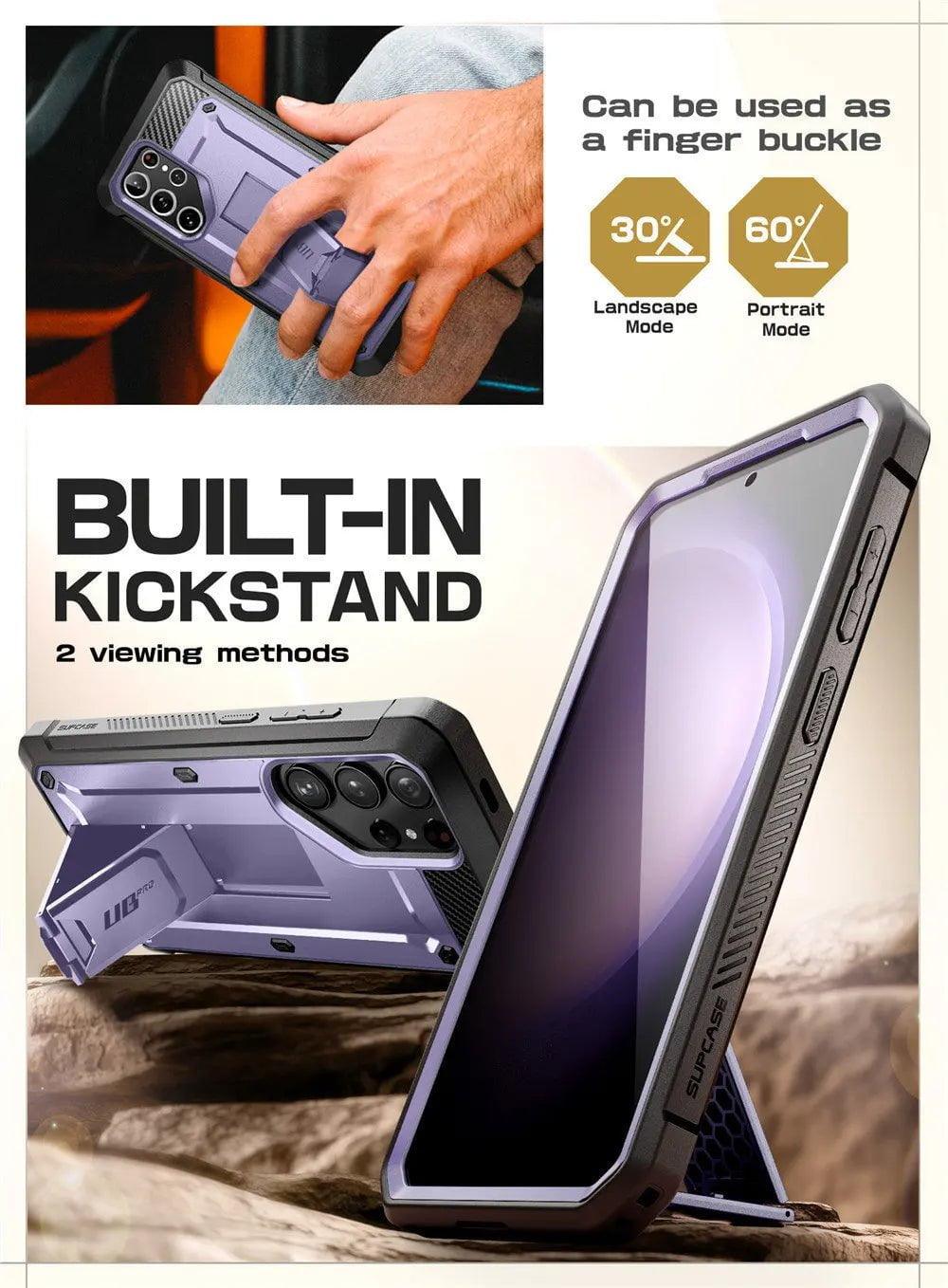 Samsung Galaxy S24 Ultra Case - Supcase UB Pro Full Body Dual Layer Protective Cover with Kickstand | Shockproof & Drop Protection for Everyday Use & Outdoor Activities