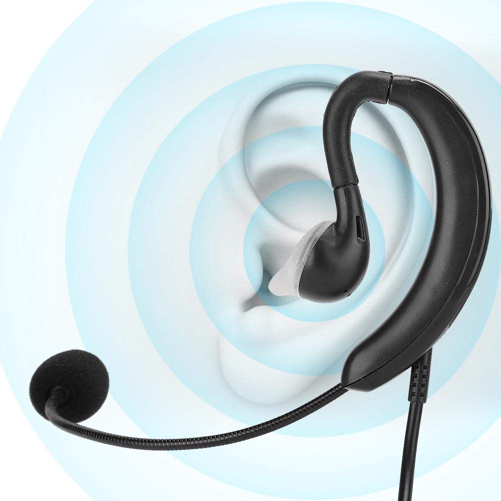 ASHATA USB Computer Headset with Ear Hook - Noise Cancelling Microphone for Skype, Zoom, Calls - One-Key Mute & Volume Control - Perfect for Remote Work, Online Classes & Gaming