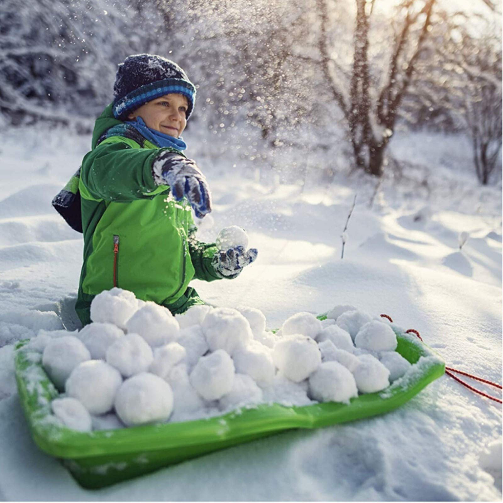 MagicXflow 40 Pack Christmas Indoor Snowballs - Soft Fake Snowball Toys for Kids & Adults - Safe for Indoor/Outdoor Snowball Fights - Winter Party Decorations & Xmas Favors (40Pcs) - Perfect for Holiday Gatherings, Classroom Activities & Family Fun