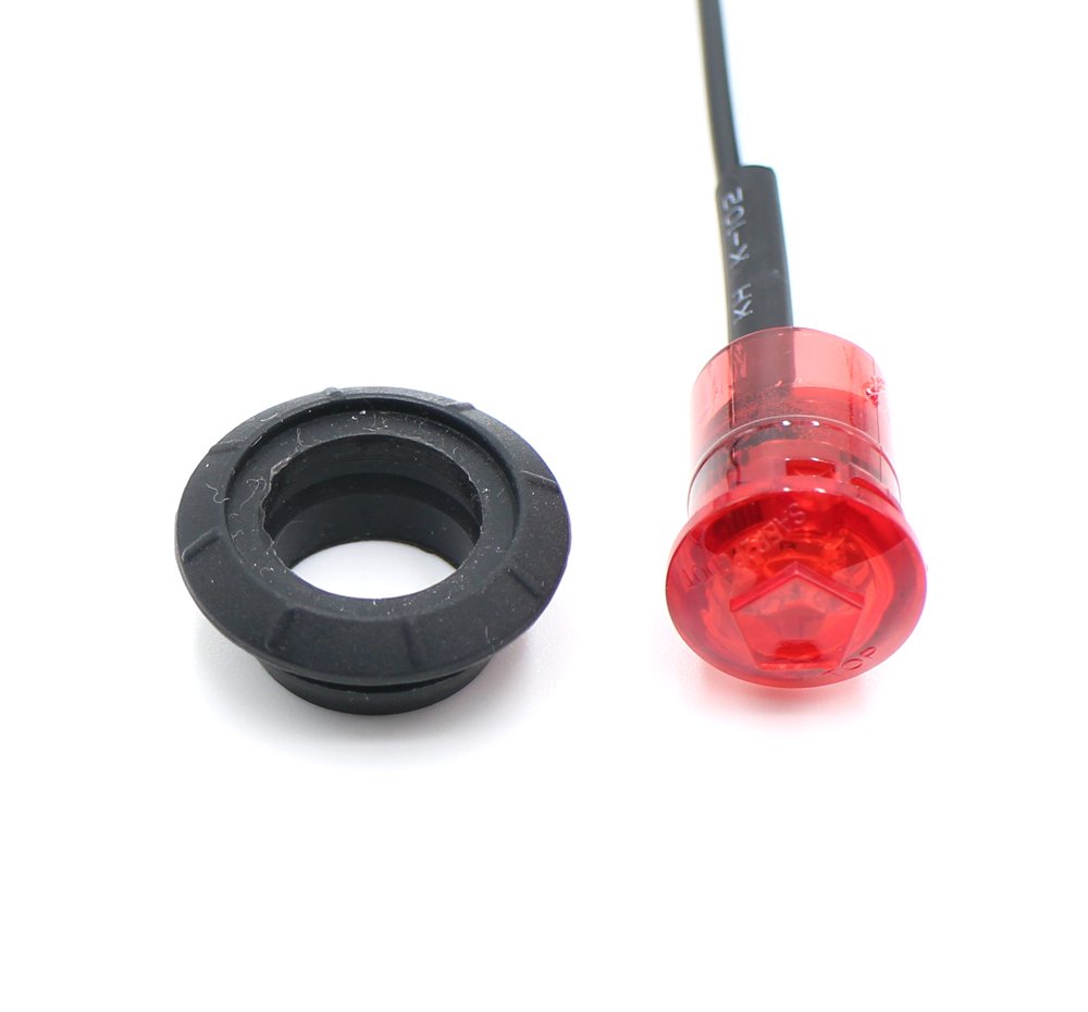 10 Pcs 2nd Gen 3/4 Inch Mount RED LED Clearance Lights - Waterproof Bullet Marker Lights for Trucks, Boats, SUVs, ATVs, Bikes & Trailers - Perfect for Night Driving, Off-Roading & Marine Safety