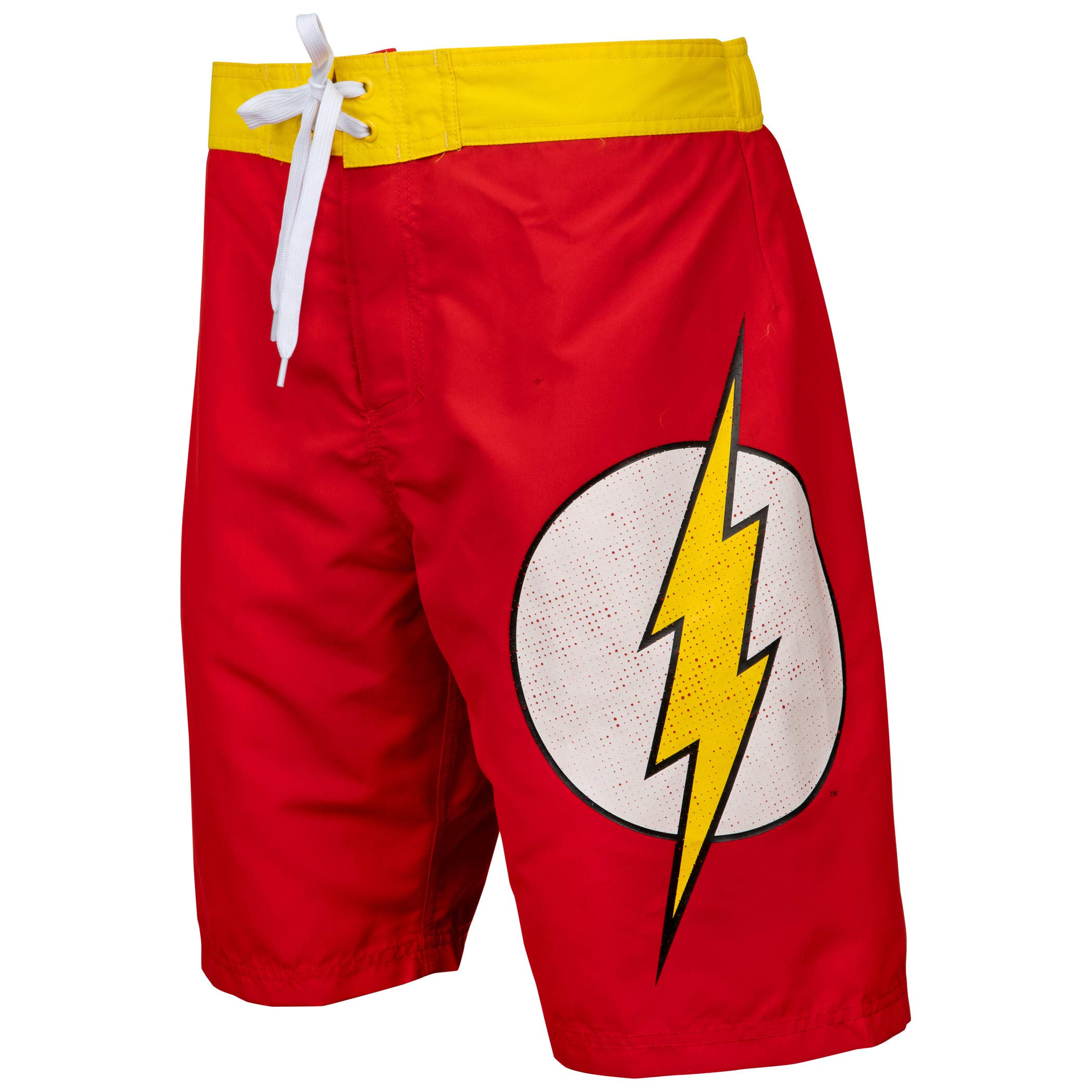 Underboss Flash Symbol Heather Red Board Shorts - Men's Swim Trunks for Beach, Surfing & Summer Activities | Quick-Dry & Comfortable