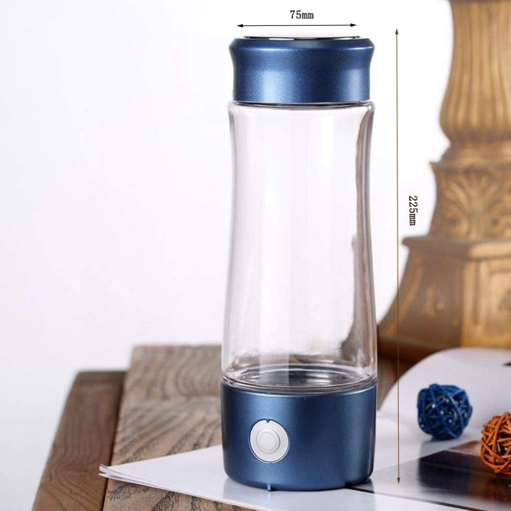 Portable 400ml Hydrogen Water Bottle - Alkaline Water Generator with 3-Minute Micro-Electrolysis for Hydrogen-Rich Water | Perfect for Travel, Gym & Daily Hydration