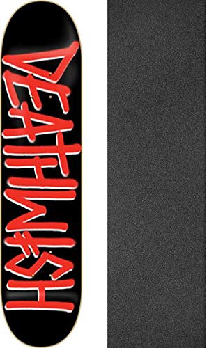 Deathwish Skateboards Deathspray Black/Red Skateboard Deck - 8