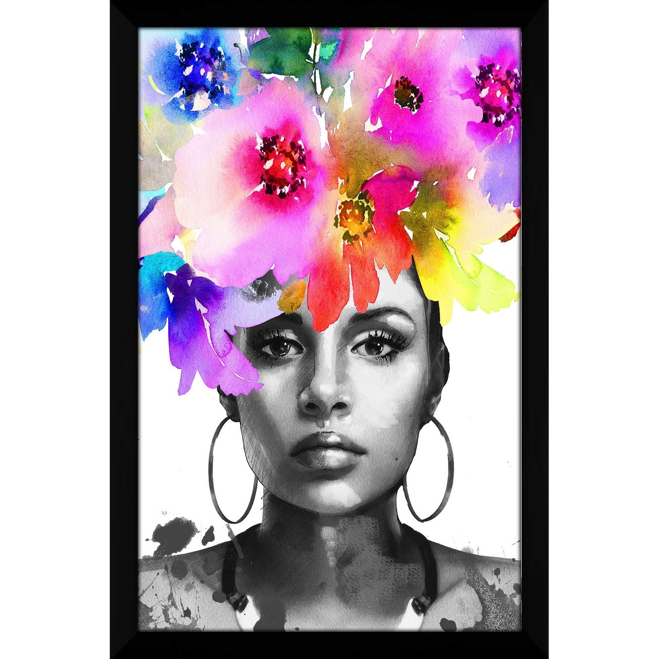 Jodi Print Afrique Model 3 Acrylic Wall Art - Modern African Home Decor for Living Room, Bedroom & Office