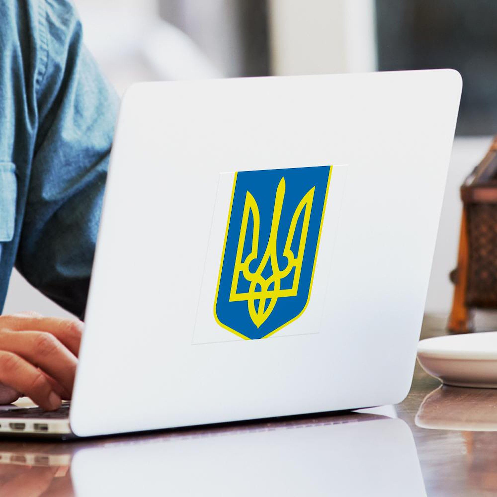 Ukraine Coat of Arms Rectangle Bumper Sticker - Patriotic Car Decal for Windows, Laptops & Water Bottles | Durable Vinyl Ukraine Flag Sticker for Cars, Laptops & Home Decor