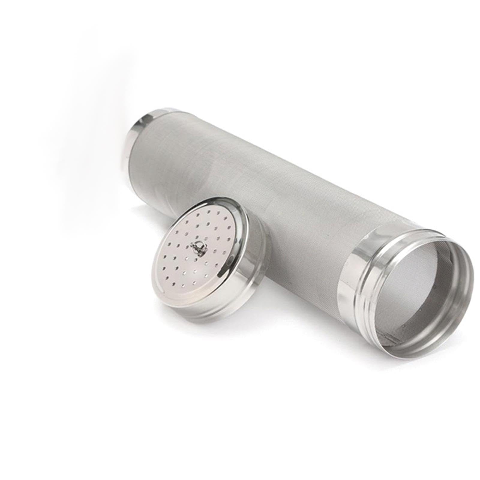 Premium Stainless Steel Beer Funnel with 300 Micron Filter - Dry Hopper Infuser & Strainer Basket for Home Brewing, Tea, Coffee, Juice, Honey and Milk - Perfect for Craft Beer Making, Cocktail Mixing & Kitchen Use