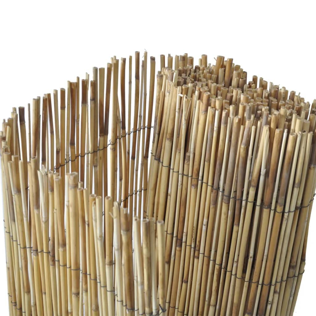 SKM Garden Reed Fence 16.4ft x 5.6ft Natural Bamboo Privacy Screen - Perfect for Patio, Deck, Poolside, and Backyard Landscaping