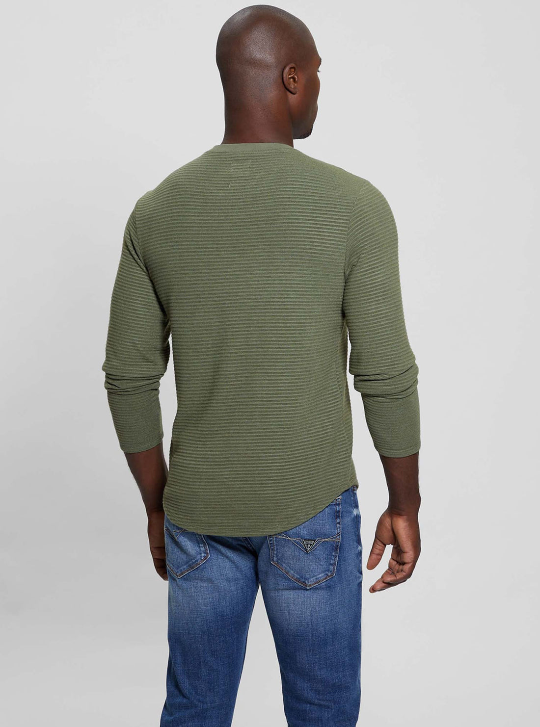 Green Hudson Linear Knit Jumper for Women - Soft Casual Pullover Sweater for Fall & Winter - Perfect for Office, Travel and Everyday Wear