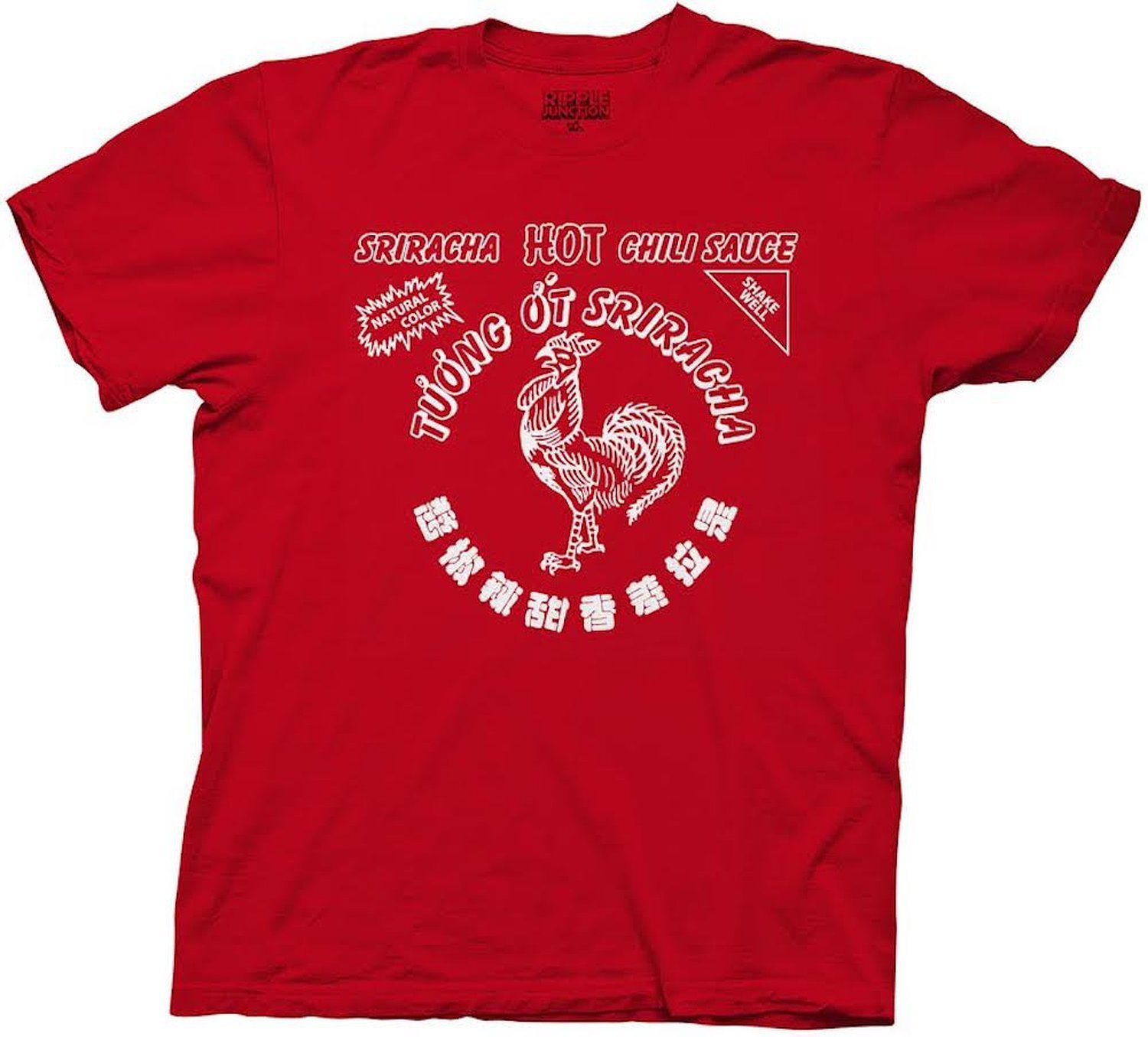 Spicy Sriracha Hot Chili Sauce Men's Graphic T-Shirt - Red, Size 2XL - Perfect for Casual Wear, Gifts & Hot Sauce Lovers