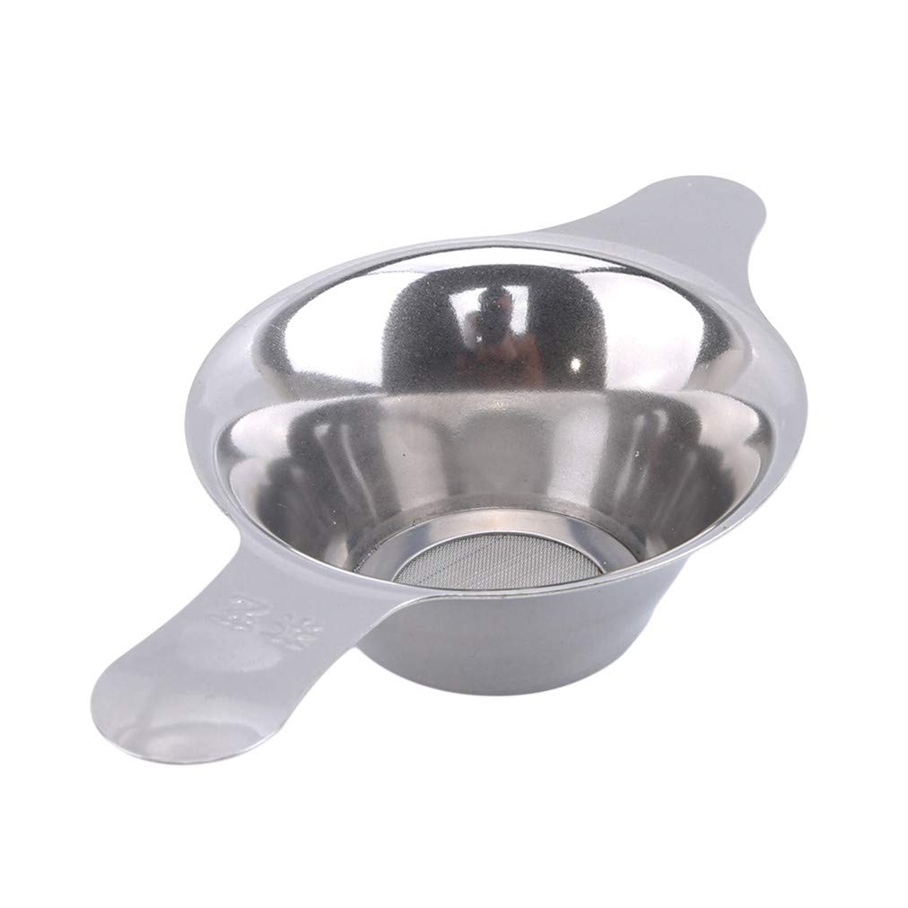 Premium Stainless Steel Tea & Coffee Strainer - Fine Mesh Filter with Double Handles for Loose Leaf Tea, Herbal Infusions & French Press Coffee | Ideal for Home, Office & Tea Ceremonies