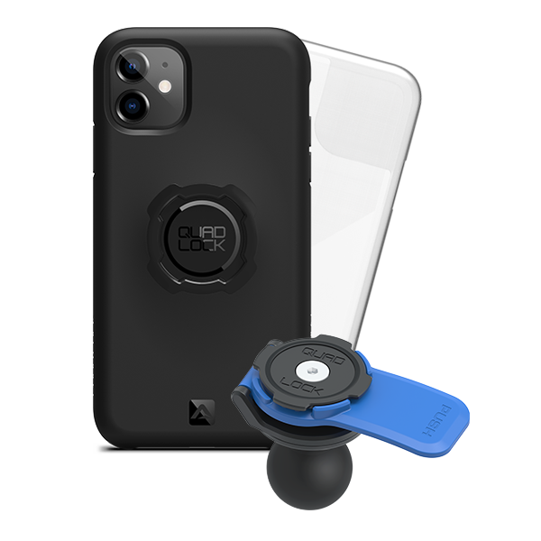 1 Ball Motorcycle Phone Mount Kit - Universal Adjustable Handlebar Holder for iPhone & Smartphones - Perfect for GPS Navigation & Hands-Free Riding