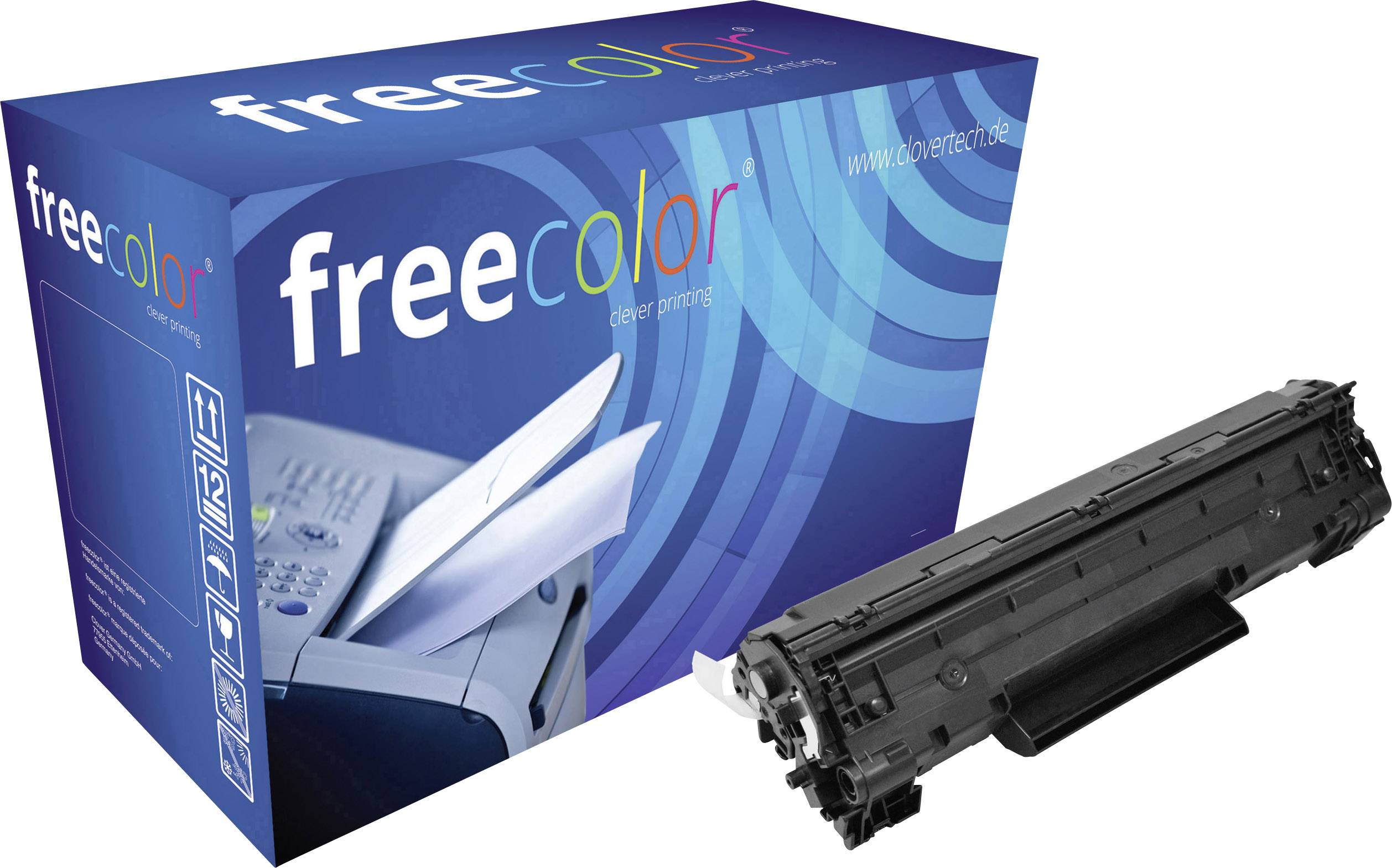 FreeColor 85A FRC Compatible Toner Cartridge Replacement for HP 85A/CE285A - Black 1600 Page Yield - Perfect for Office Printing & Home Use