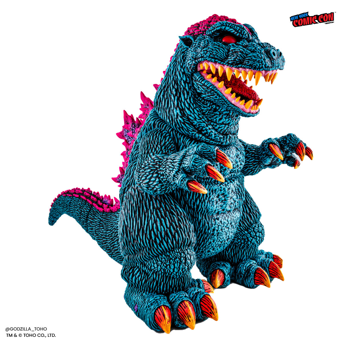 Godzilla Designer Vinyl Figure by James Groman - Psychedelic Variant Collectible Toy | Perfect for Anime Fans, Pop Culture Collectors & Home Office Decor