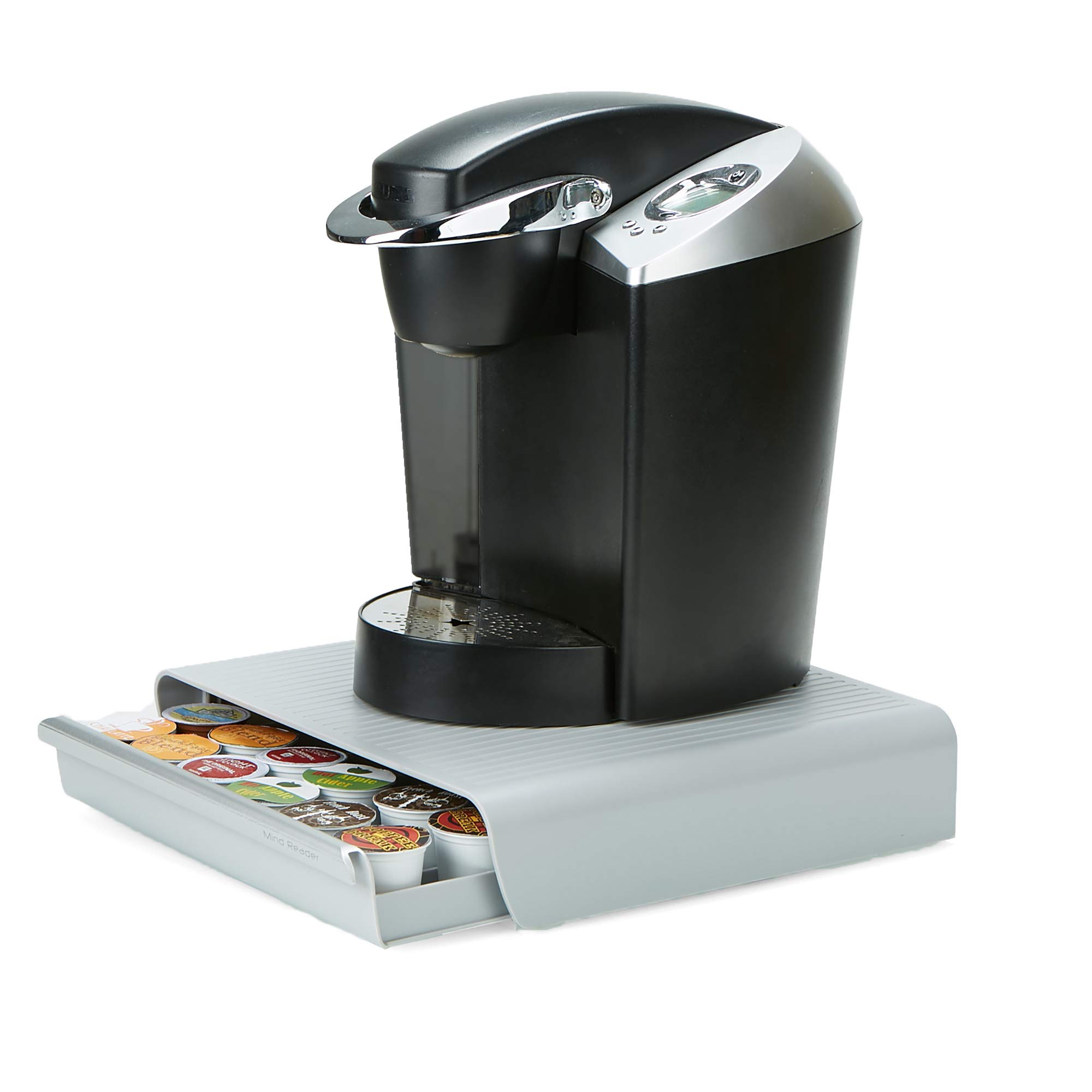 Mind Reader Single Serve Coffee Pod Organizer Drawer - Set of 2, Holds 36 K-Cups - Compact Countertop Storage (12.75