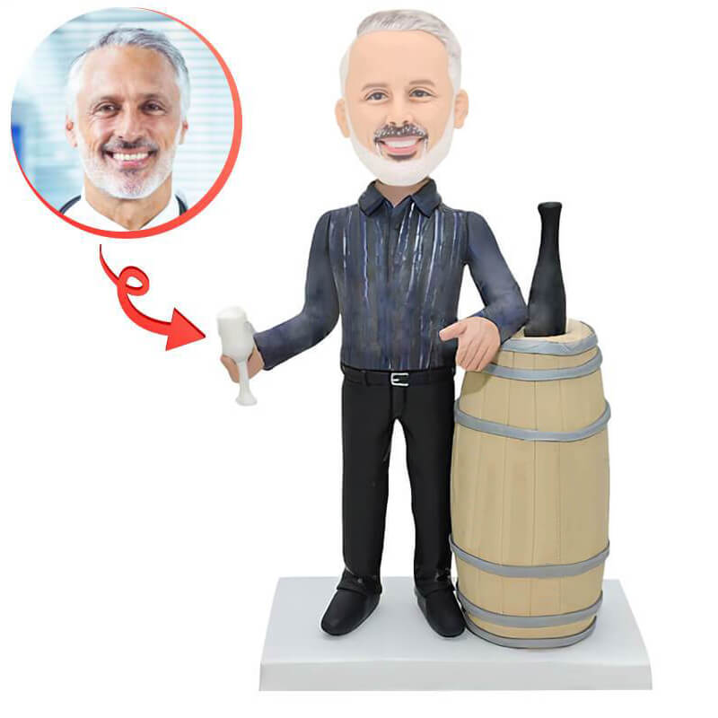 Personalized Beer Lover Bobblehead - Customized Funny Nodding Figure for Beer Enthusiasts - Perfect for Man Cave, Home Bar Decor & Gifts for Beer Drinkers