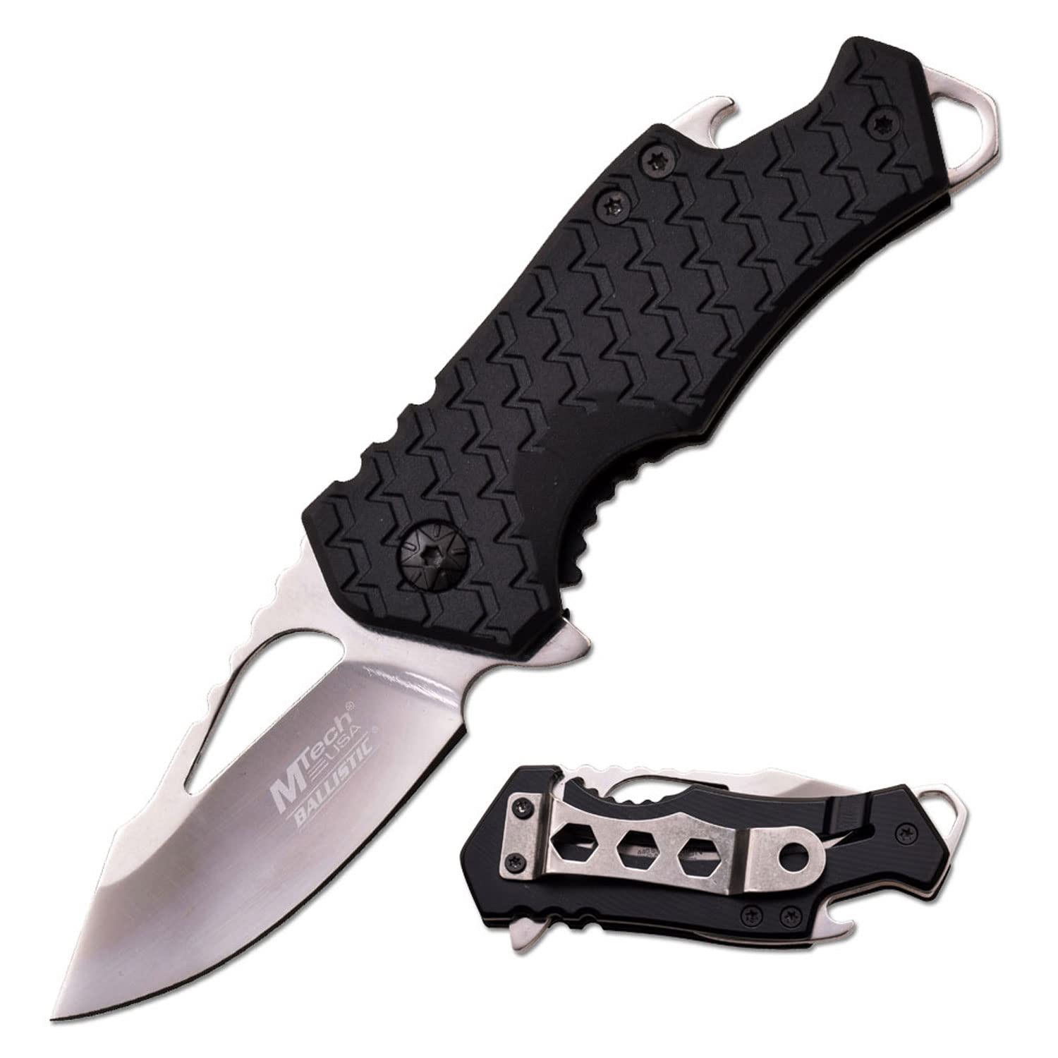 MTECH USA Spring Assisted Folding Knife - Tactical Pocket Knife with Safety Lock for Outdoor Camping, Hiking & Everyday Carry (EDC)
