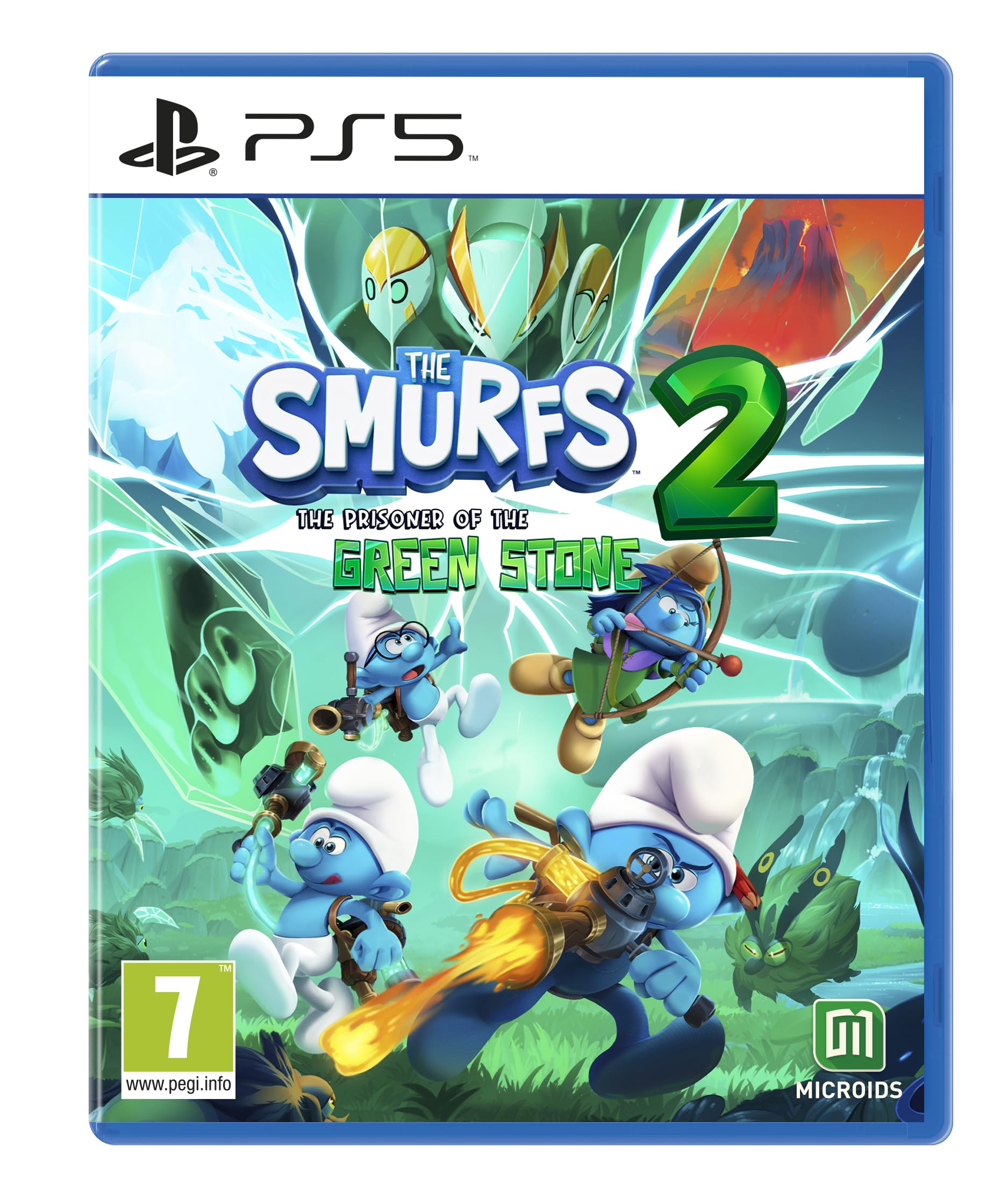 The Smurfs 2: Prisoner of the Green Stone for PlayStation 5 (PS5) - Action-Adventure Game for Kids & Family Fun Gameplay