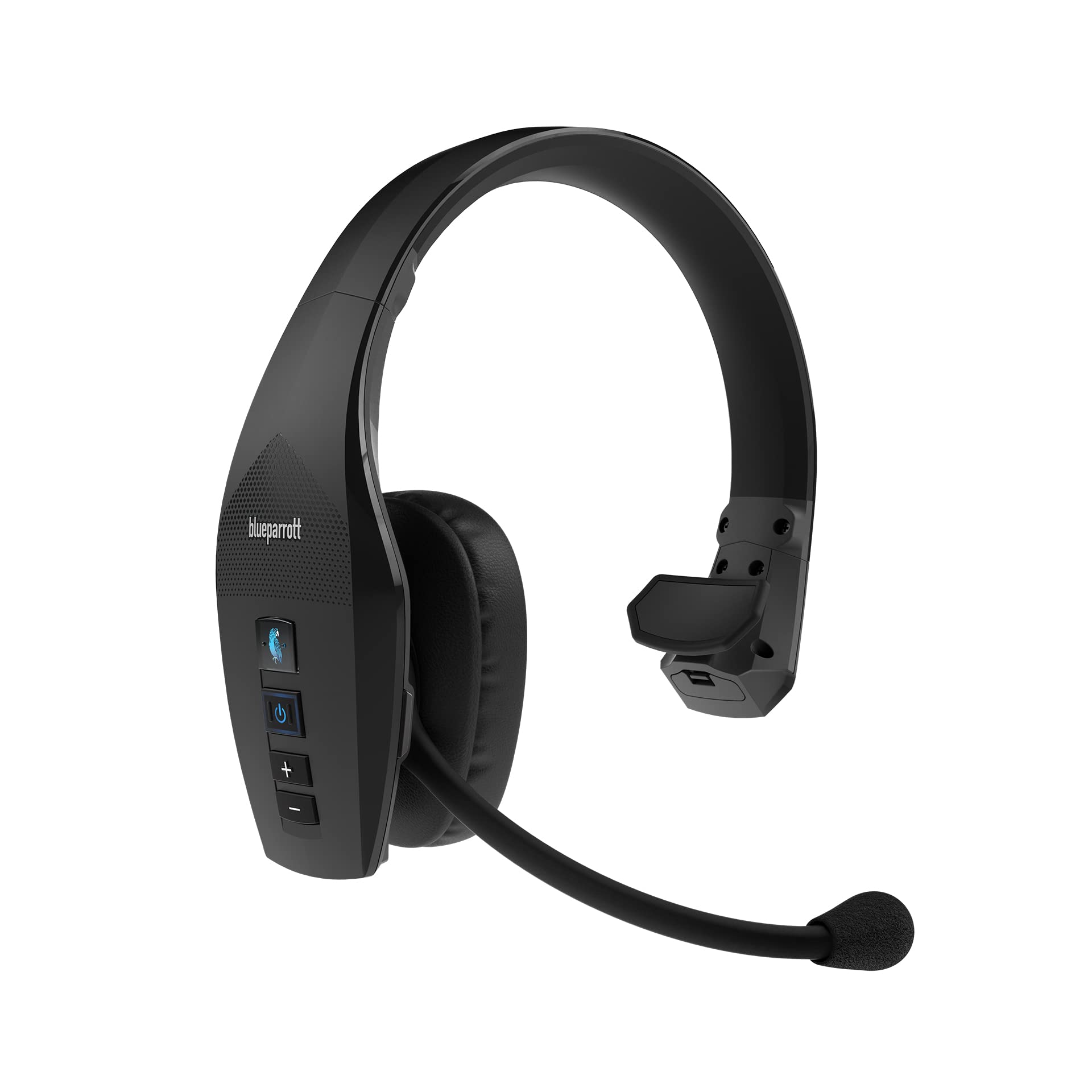 BlueParrott B650-XT Mono Bluetooth Wireless Headset with Mic - 96% Noise Canceling Over-Ear Trucker Headphones, 100% Voice Control, IP54 Water & Dust Resistant, 36-Hour Battery Life - Perfect for Truck Drivers, Call Centers & Noisy Work Environments