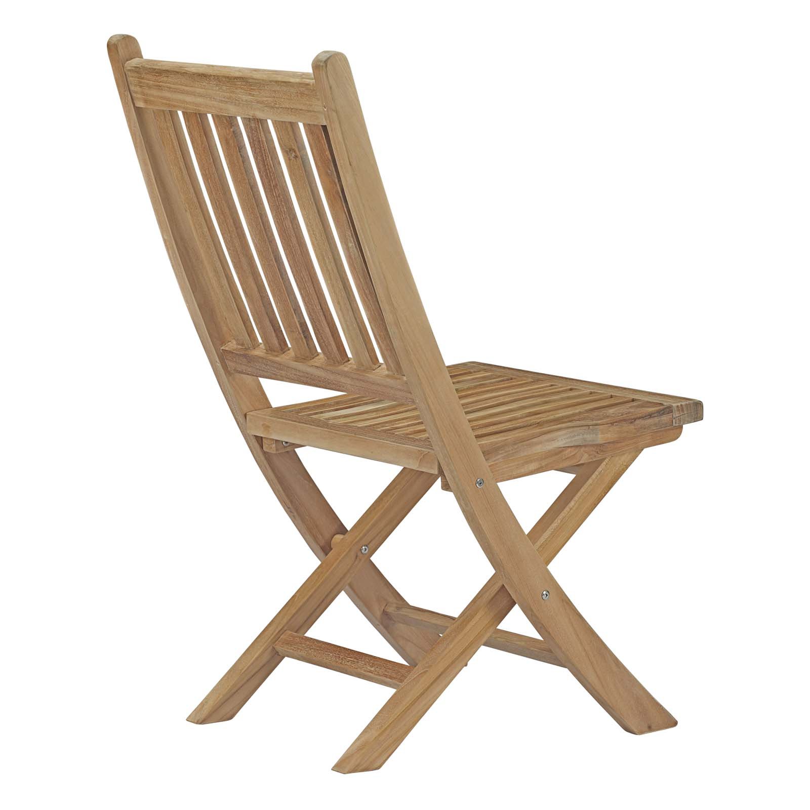 Modway EEI-3205-NAT-SET 7-Piece Premium Teak Wood Outdoor Dining Set - Grade A Natural Teak Patio Furniture for Backyard, Garden & Poolside Entertaining