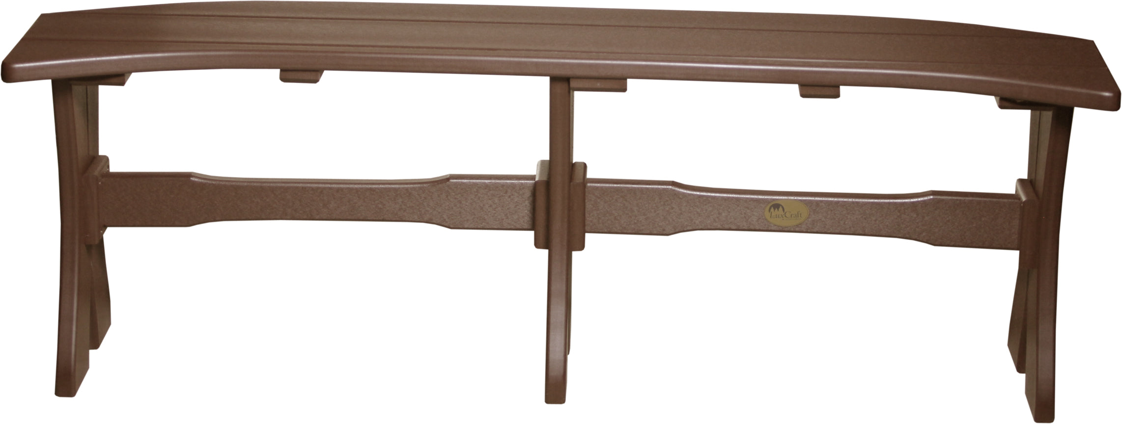 LuxCraft 52-Inch Solid Wood Dining Table Bench - Rustic Farmhouse Style Seating for Kitchen, Dining Room & Outdoor Patio Furniture