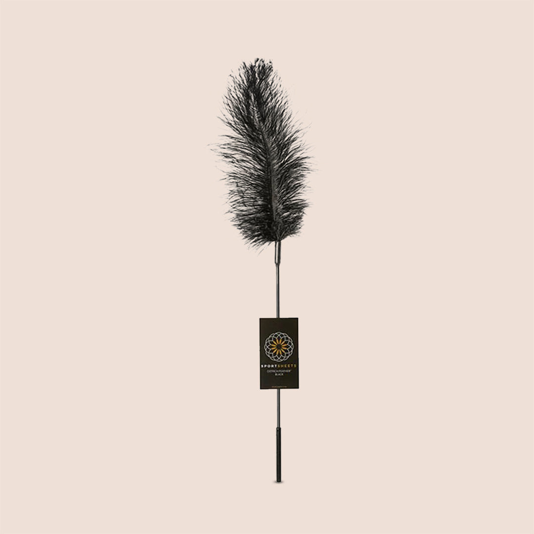 Ostrich Tickler Adult Toy - Fun & Playful Feather Tickler with Sexy Game Guide for Couples & Parties | Enhance Intimacy & Spice Up Your Love Life