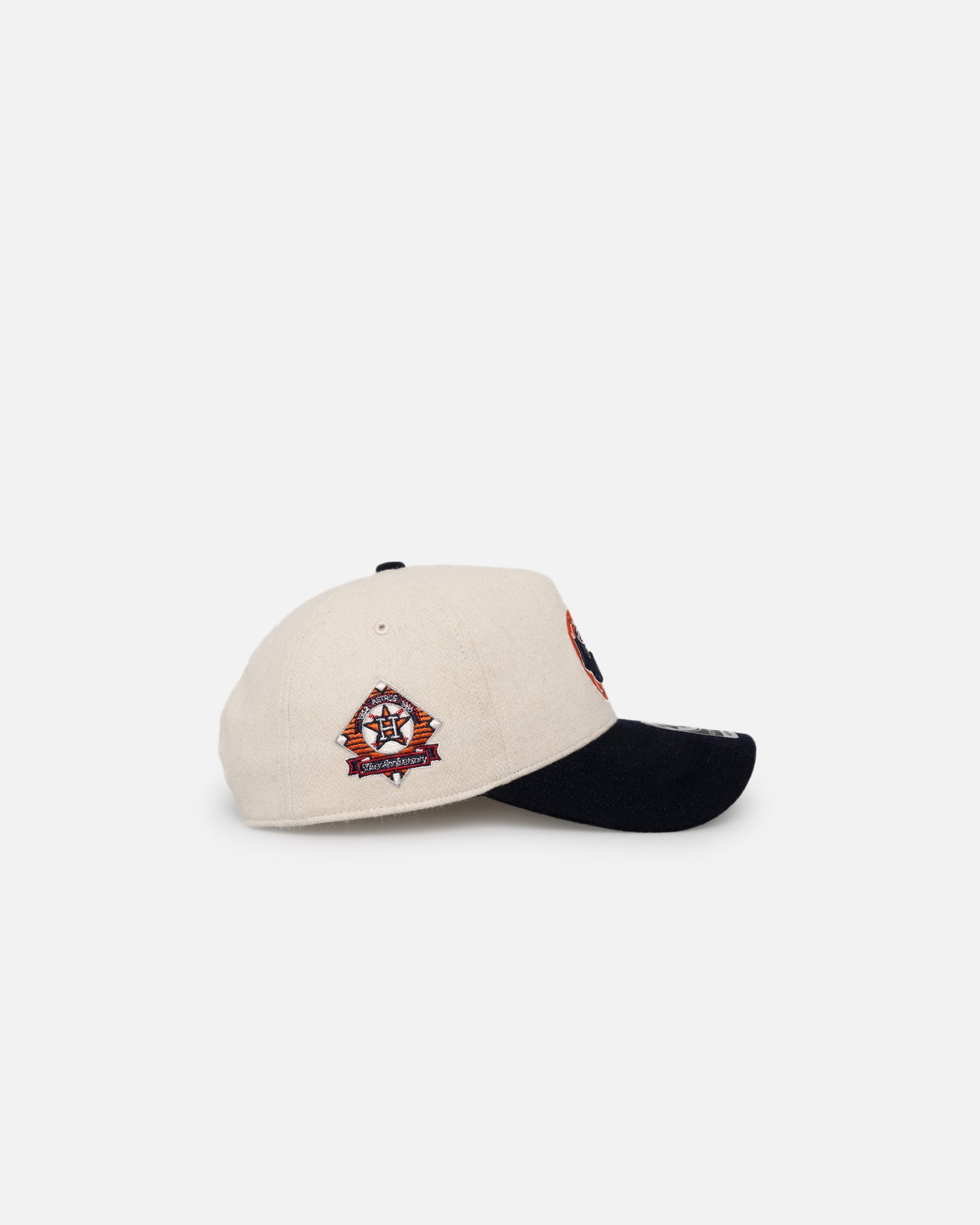 47 Brand Houston Astros 'Wooly Offside DT' Snapback Hat - Adjustable Baseball Cap for Men & Women - Natural/Navy - Perfect for Sports Fans, Game Day & Casual Wear