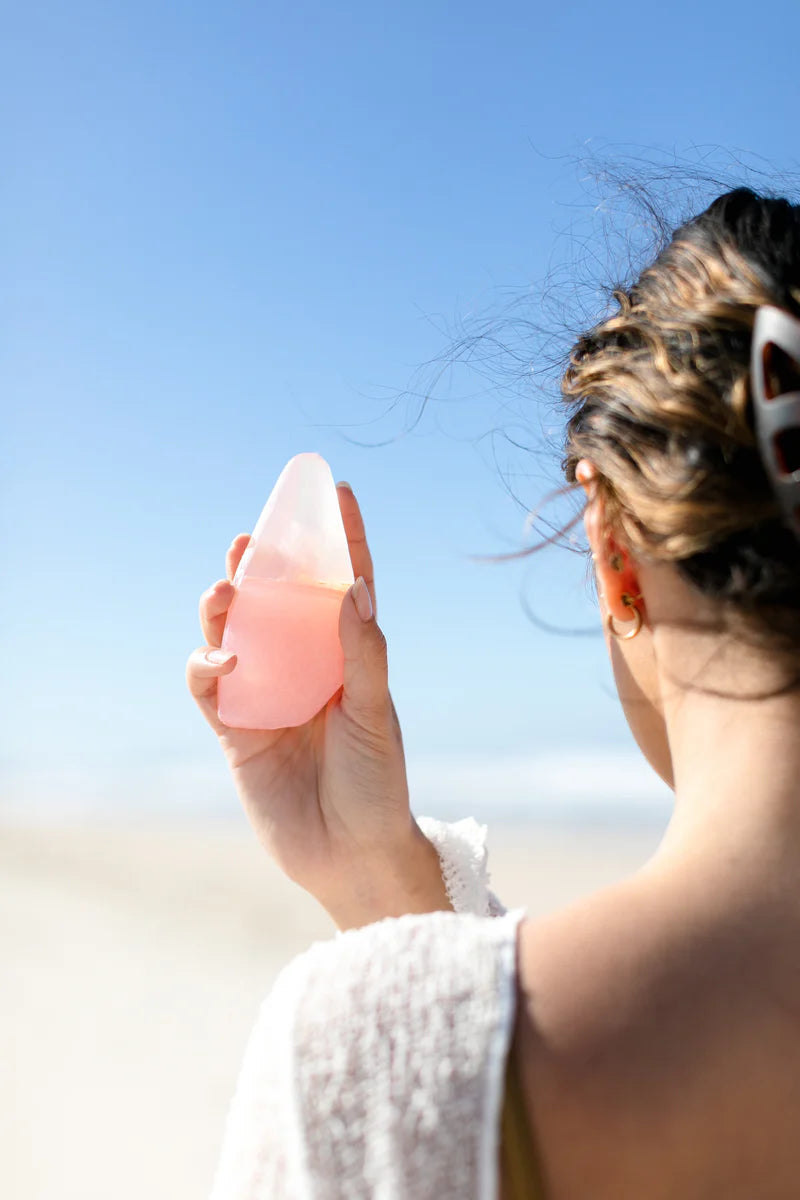 Natural Rose Quartz Crystal Soap with Hidden Gemstone - Handmade Luxury Bath Soap for Relaxation & Skin Care | Perfect Gift for Spa, Meditation & Self-Care Rituals