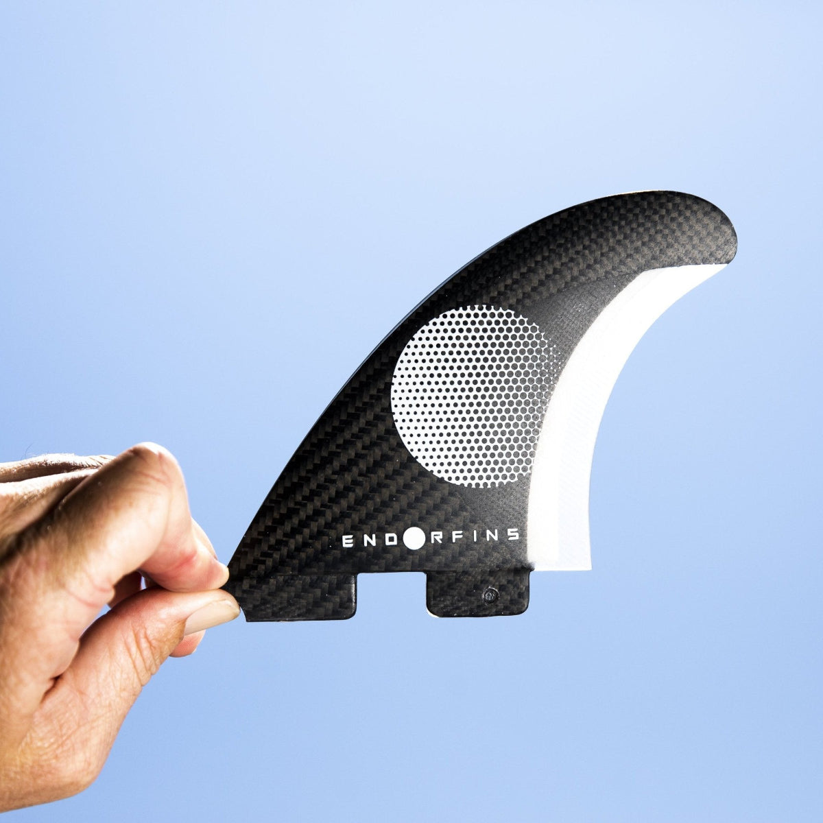 Endorfins 5 Fin Slater KS1 Surfboard Fin Set - Medium Size, 2 Tab, Black/White - Compatible with FCS 2 Fin Box - Perfect for Performance Surfing and Wave Riding