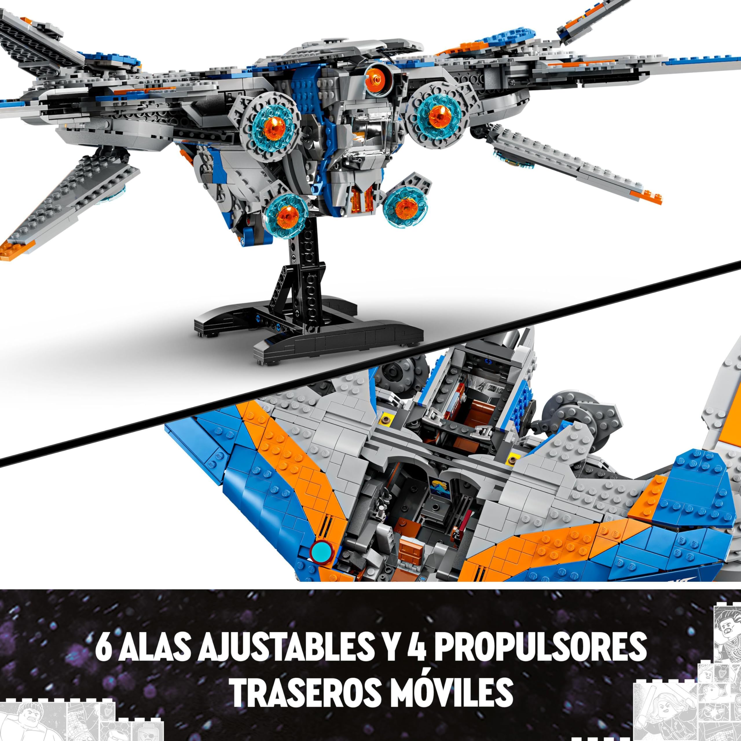 LEGO Marvel Guardians of The Galaxy: The Milano Spaceship Building Toy Set with 4 Minifigures Including Gamora & Star-Lord, Groot Figure - Gift for Kids Ages 12+ (76286) - Perfect for Playtime, Collecting & Superhero Adventures