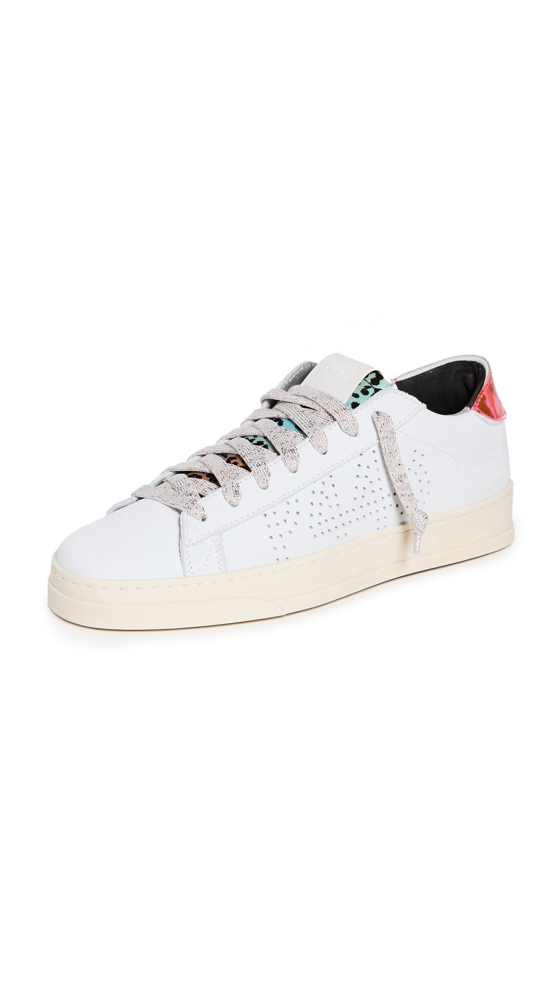 P448 Women's Jack Sneakers - Stylish White Leather High-Top Fashion Shoes for Women | Perfect for Casual Wear, Street Style & Everyday Comfort