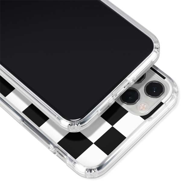 Skinit Clear Phone Case for iPhone 11 Pro - Checkerboard Split Design Protective Cover | Perfect for Everyday Use, Travel & Style Protection