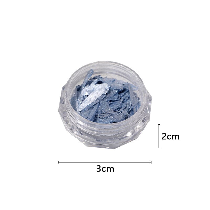 Natural Irregular Shell Pieces for 3D Nail Art Decorations - DIY Manicure, Acrylic Nails, and Salon Nail Designs